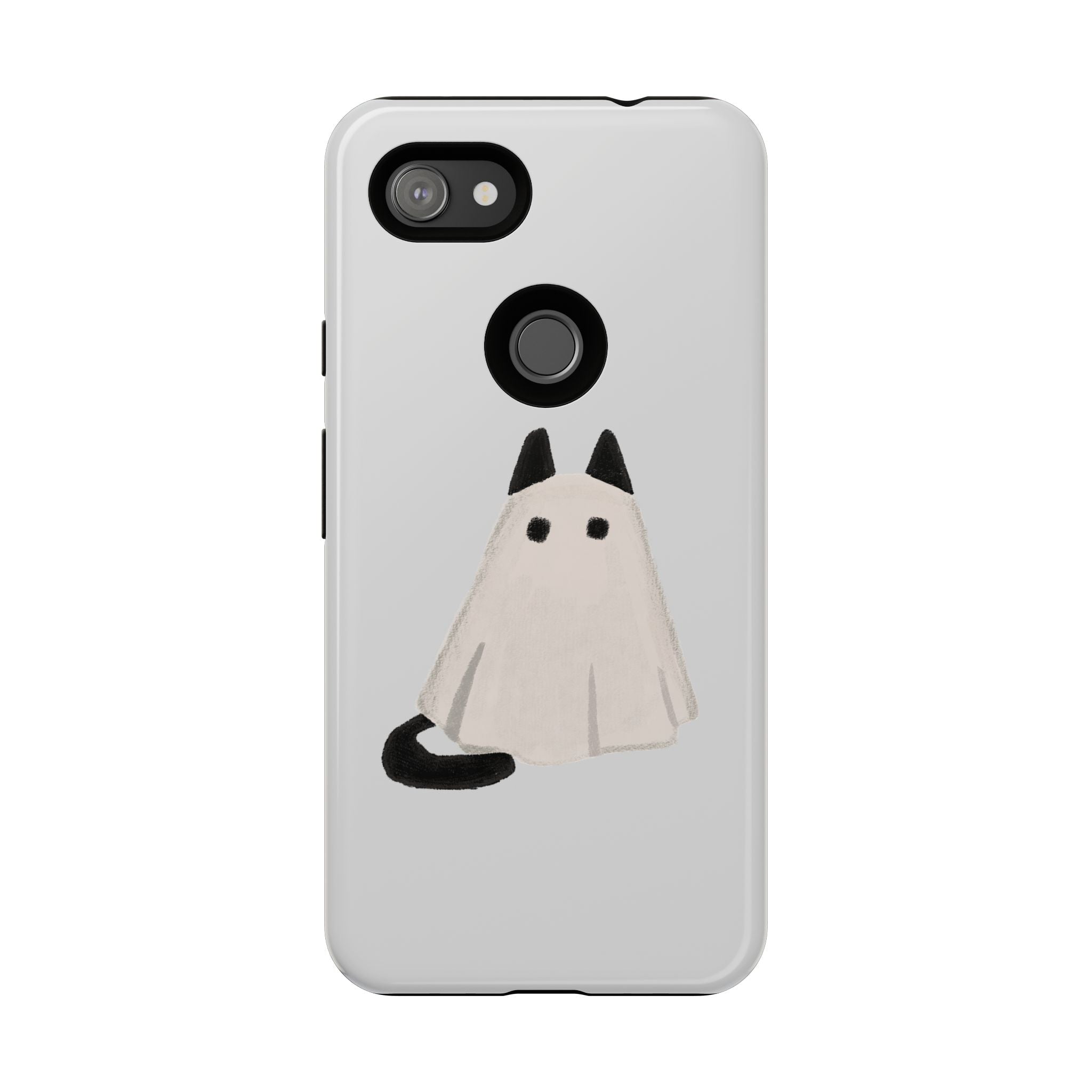 Cute Cat Ghost Phone Case | Halloween Gift for Cat Lovers