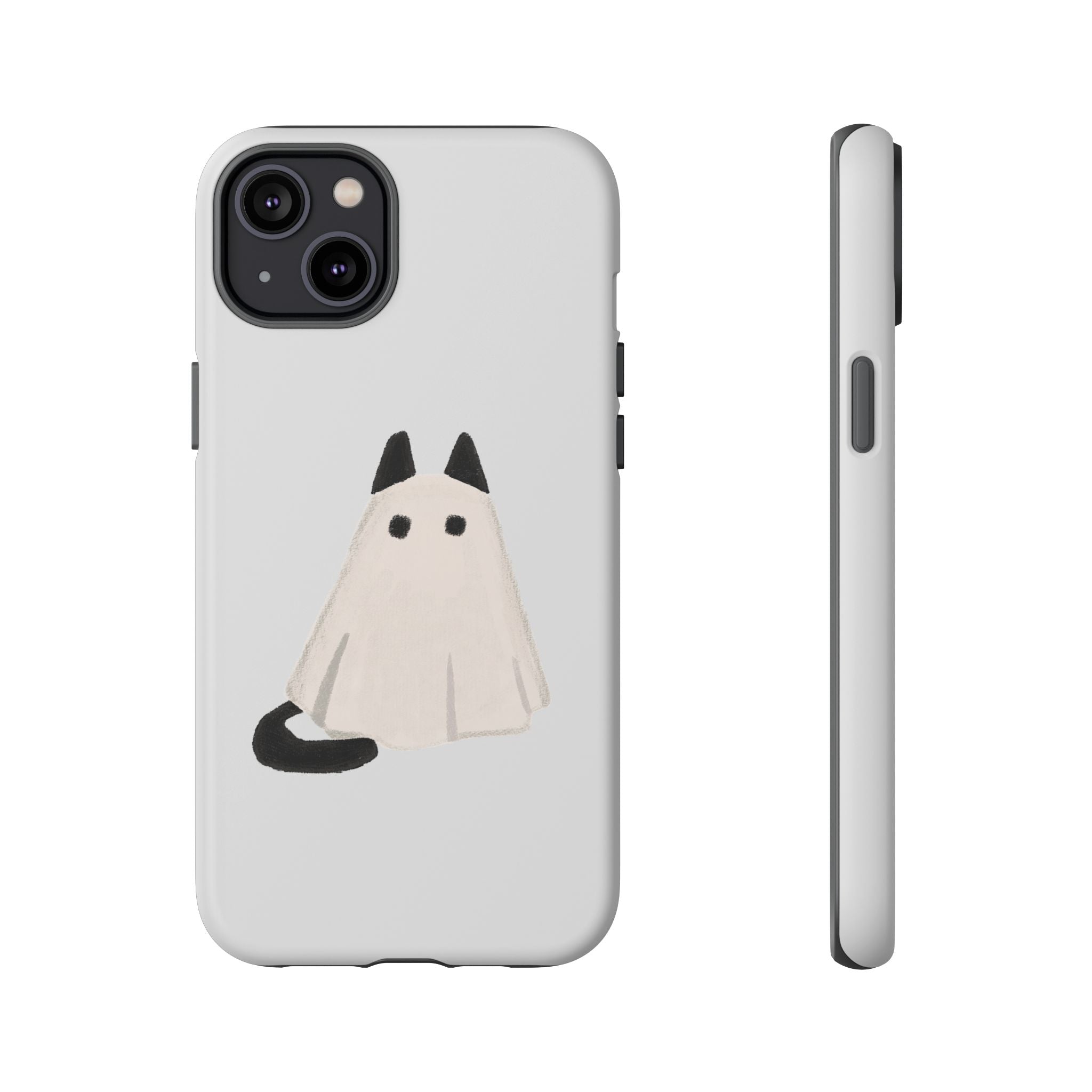 Cute Cat Ghost Phone Case | Halloween Gift for Cat Lovers