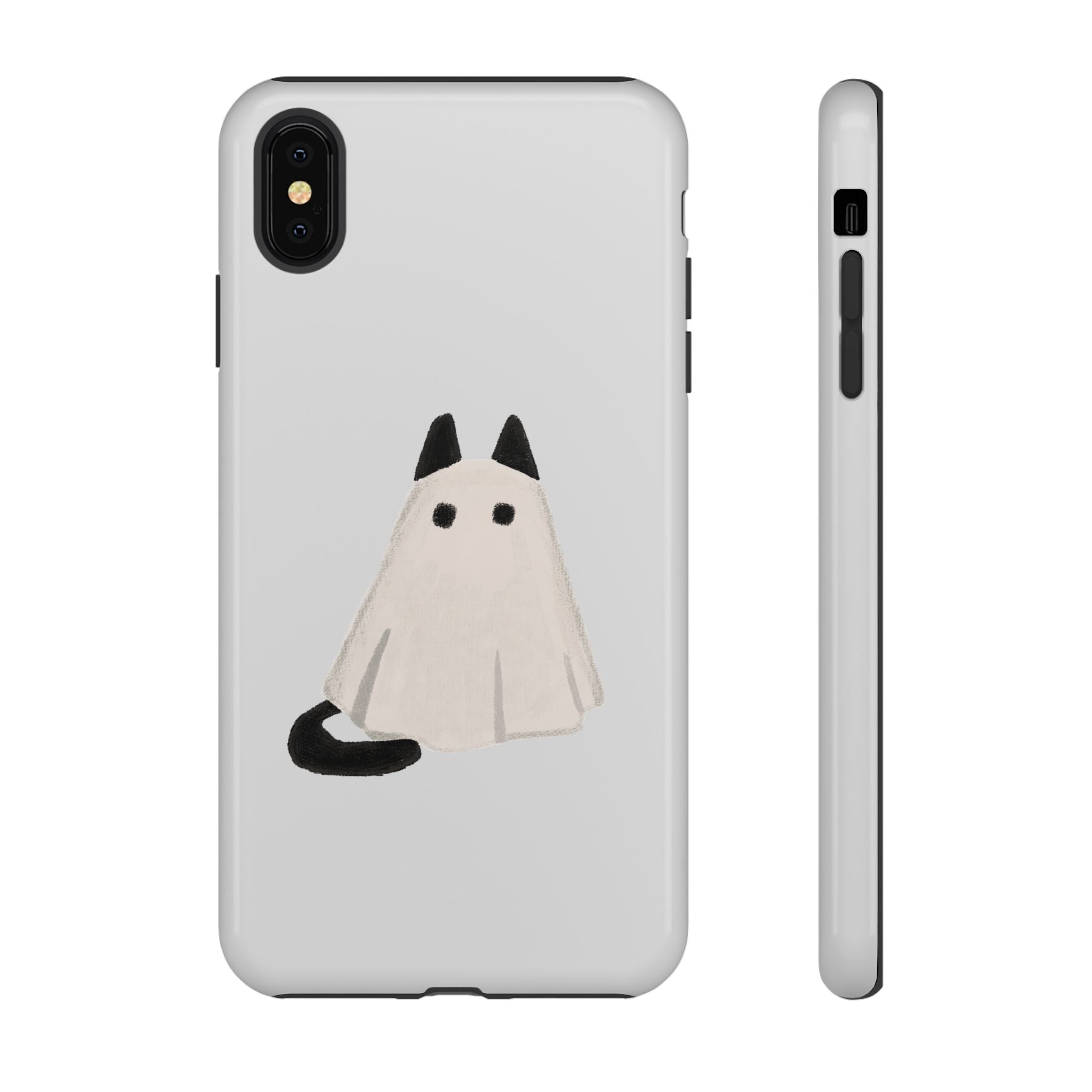 Cute Cat Ghost Phone Case | Halloween Gift for Cat Lovers