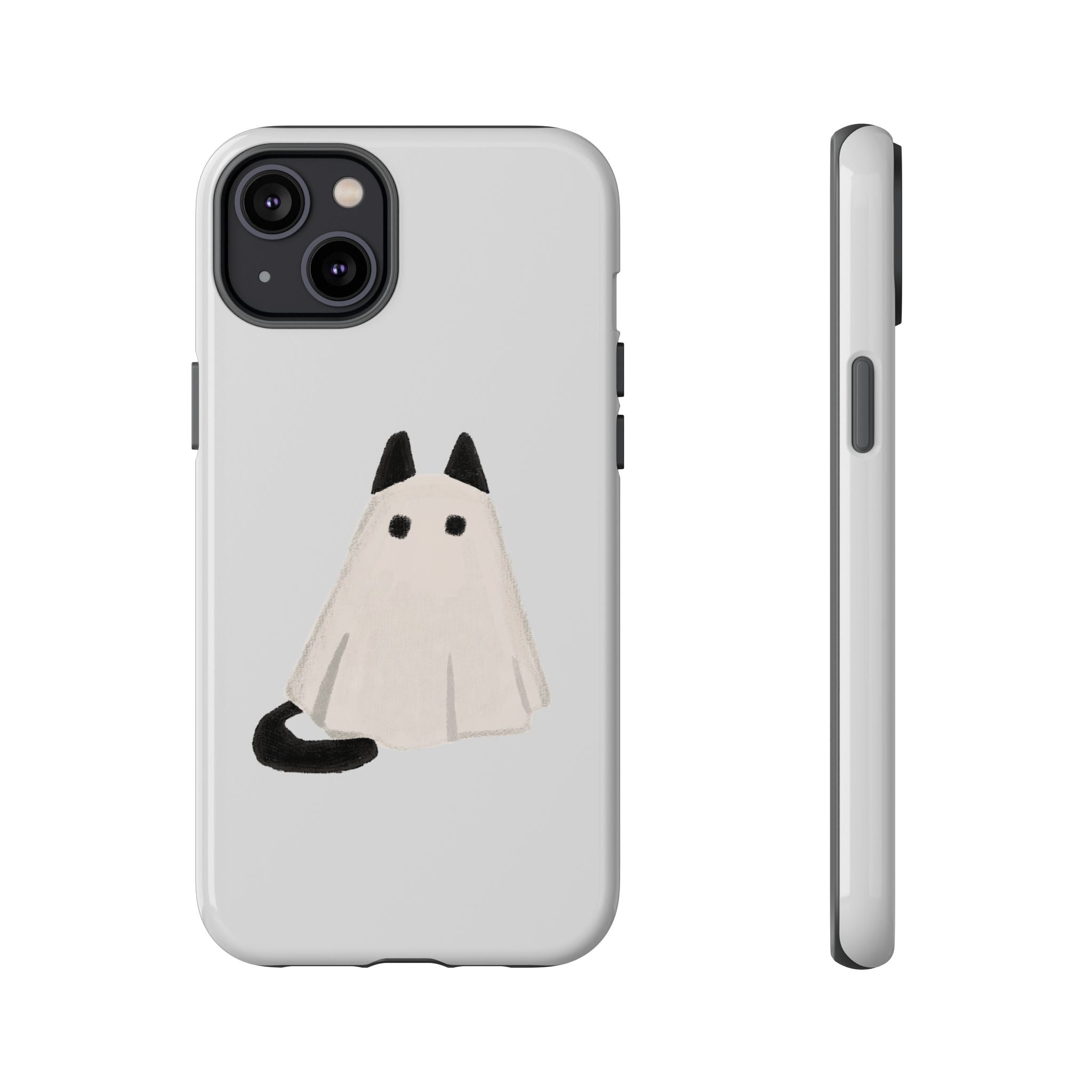 Cute Cat Ghost Phone Case | Halloween Gift for Cat Lovers