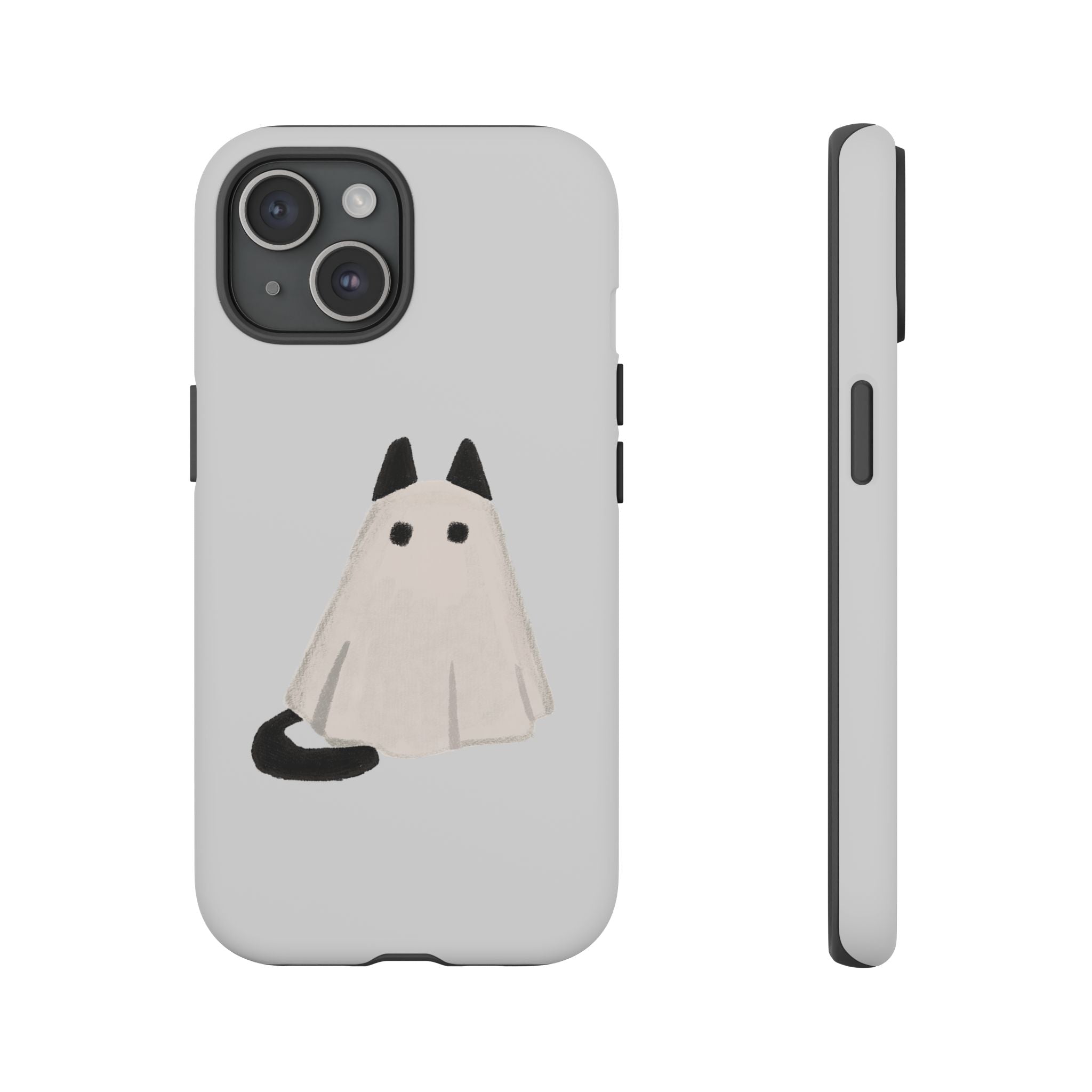 Cute Cat Ghost Phone Case | Halloween Gift for Cat Lovers