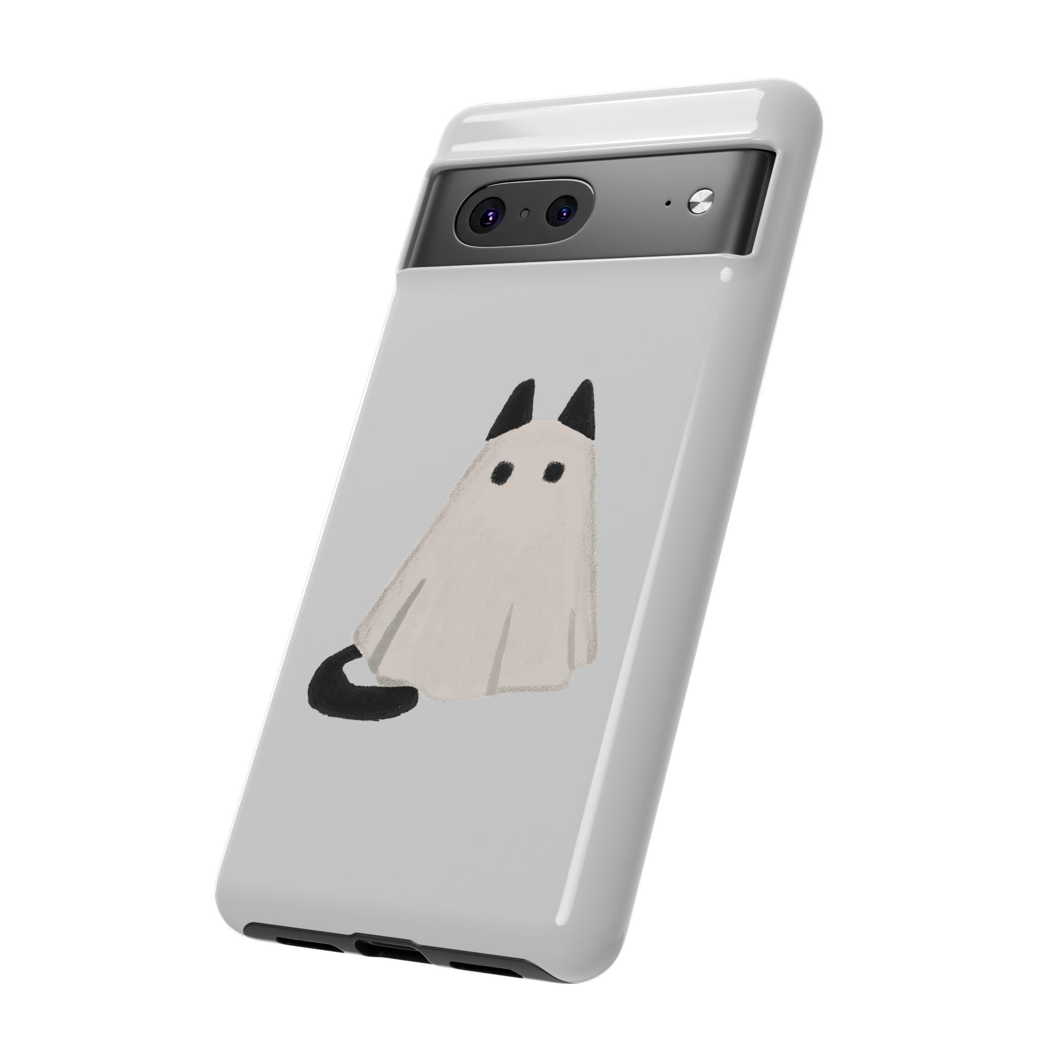 Cute Cat Ghost Phone Case | Halloween Gift for Cat Lovers