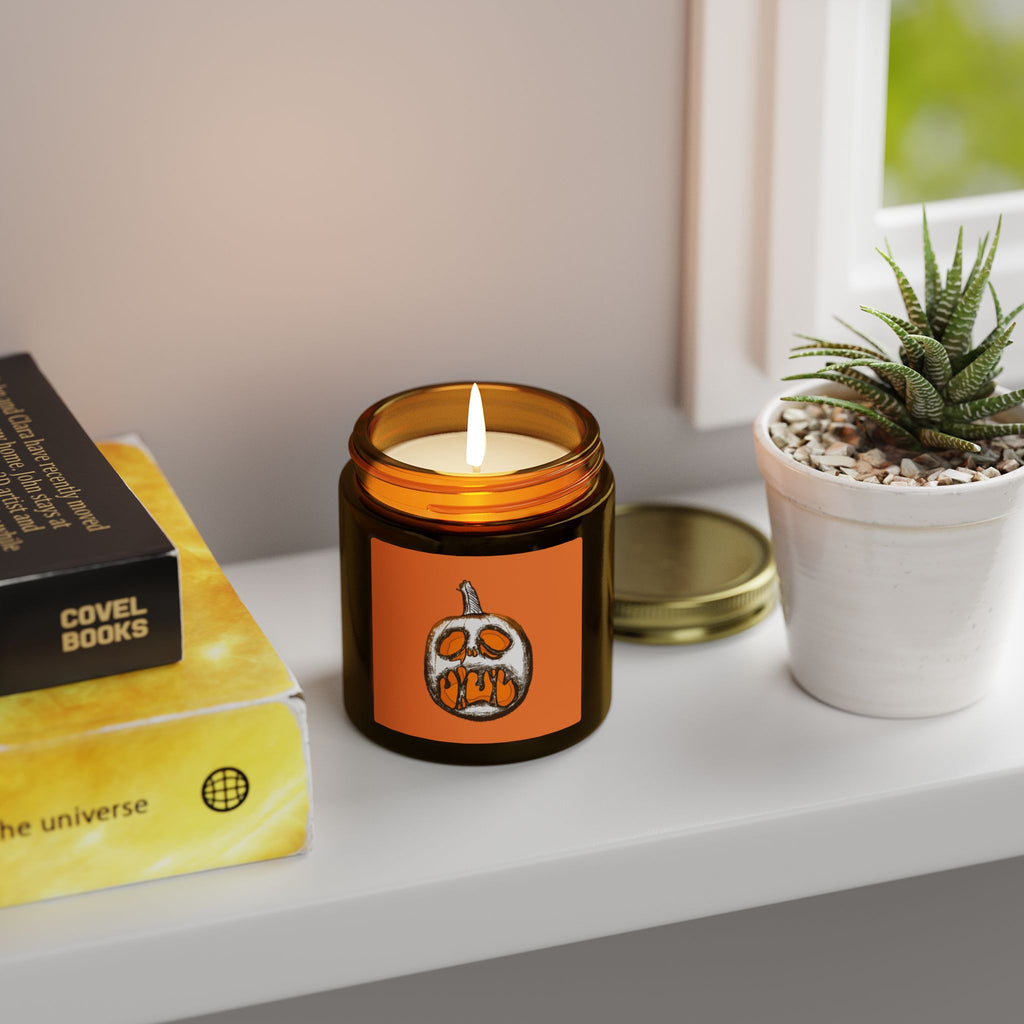 Pumpkin Scented Candle | Cozy Fall Decor & Halloween Gift