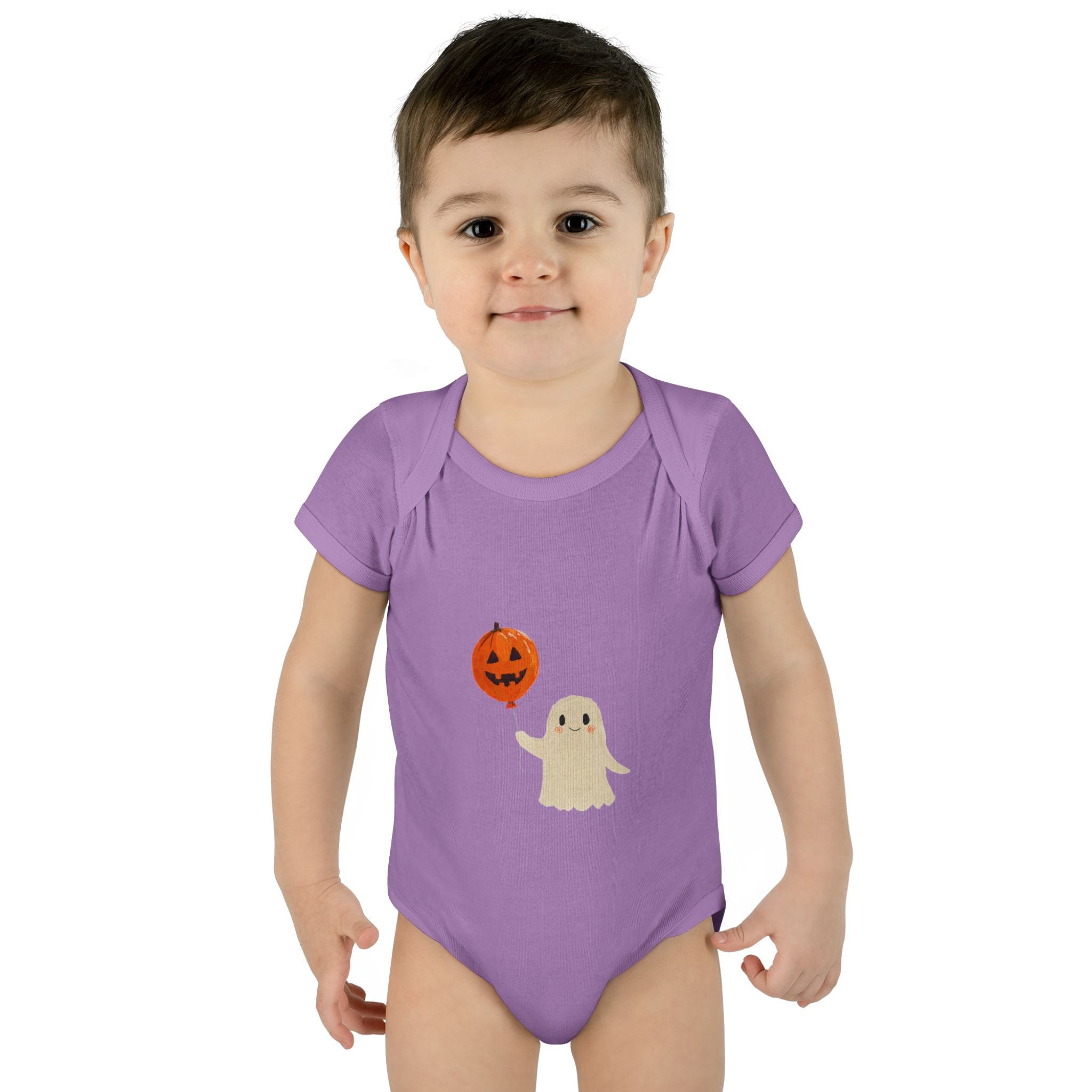 Halloween Baby Bodysuit | Cute Pumpkin Ghost Infant Outfit