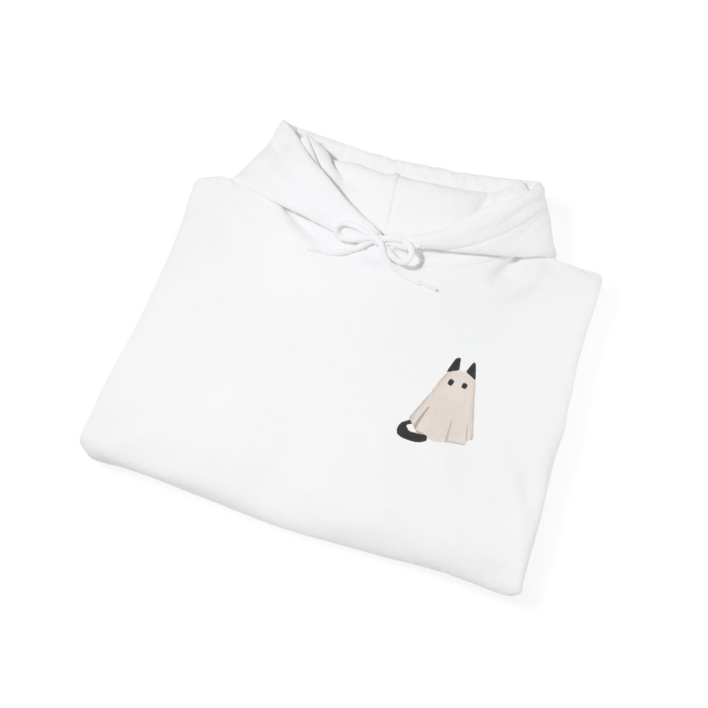 Cute Cat Ghost Hoodie | Unisex Halloween Sweatshirt