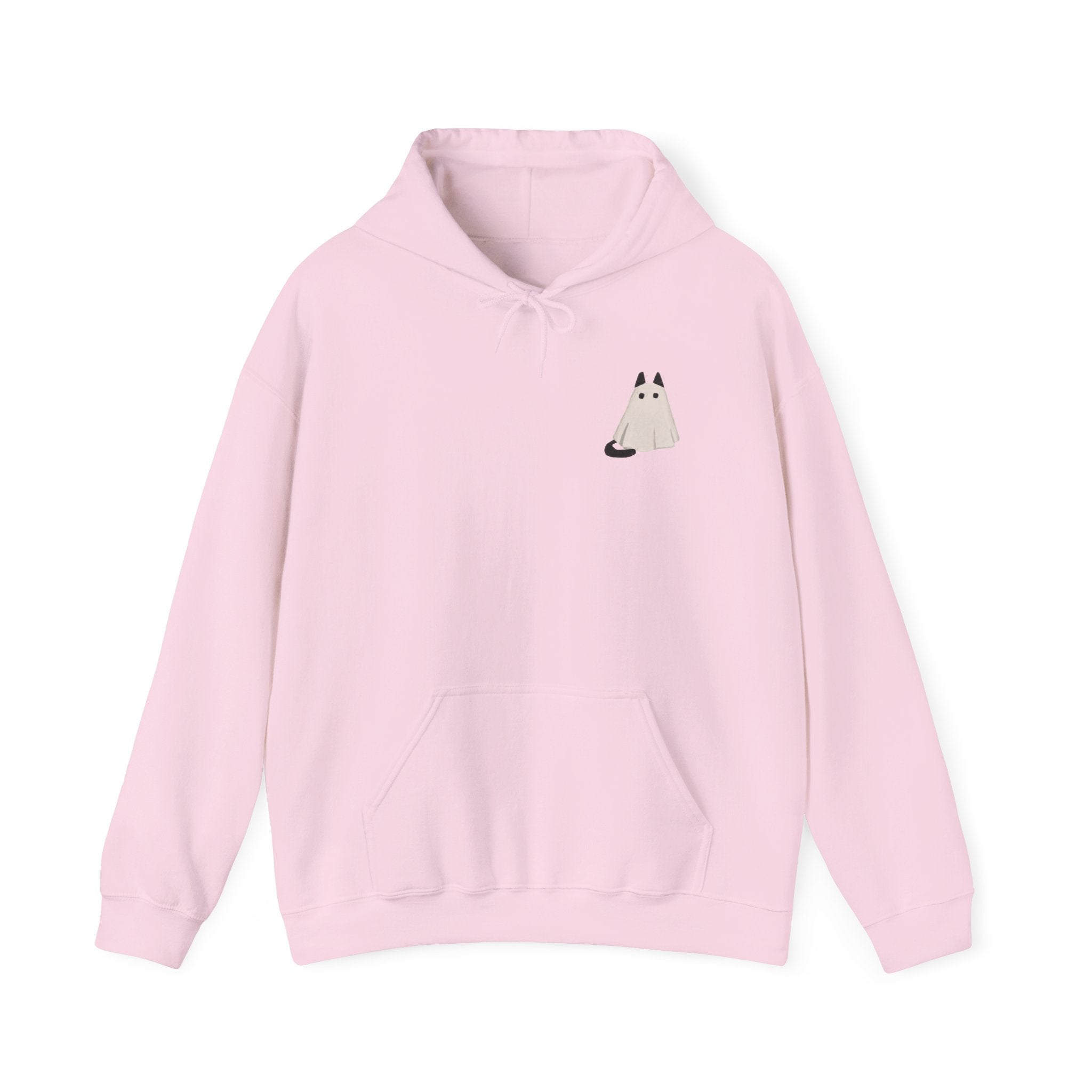 Cute Cat Ghost Hoodie | Unisex Halloween Sweatshirt