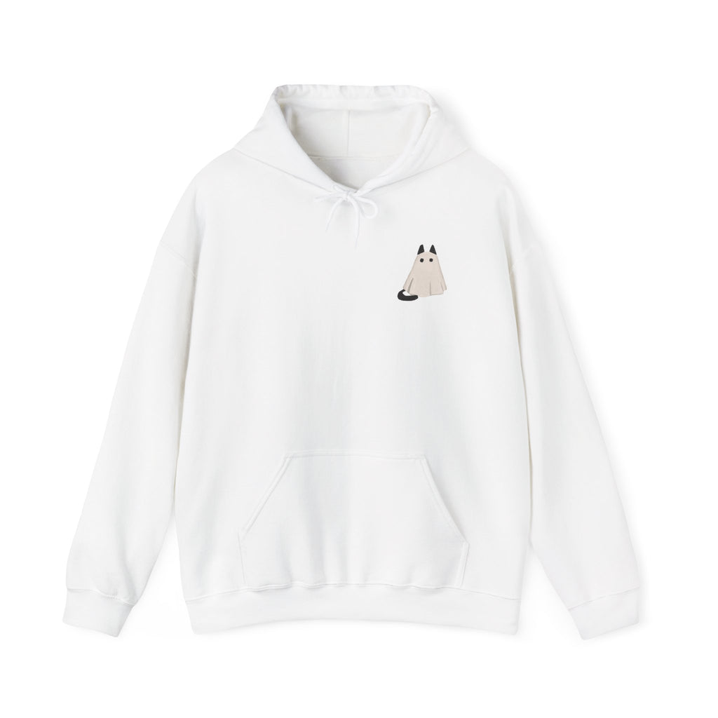 Cute Cat Ghost Hoodie | Unisex Halloween Sweatshirt