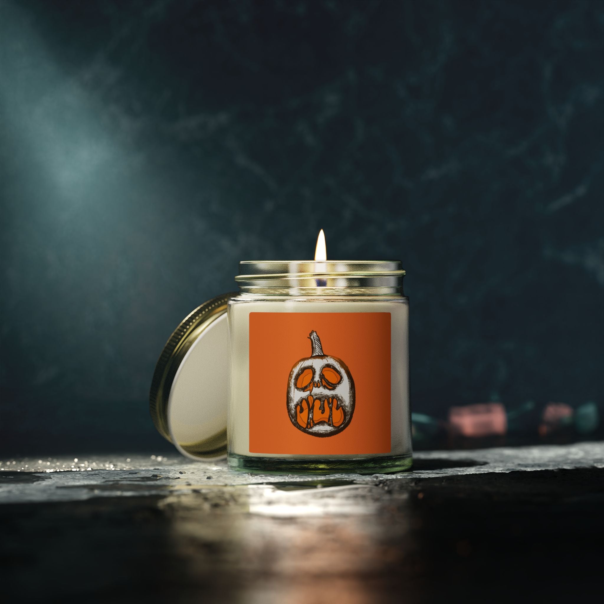 Pumpkin Scented Candle | Cozy Fall Decor & Halloween Gift