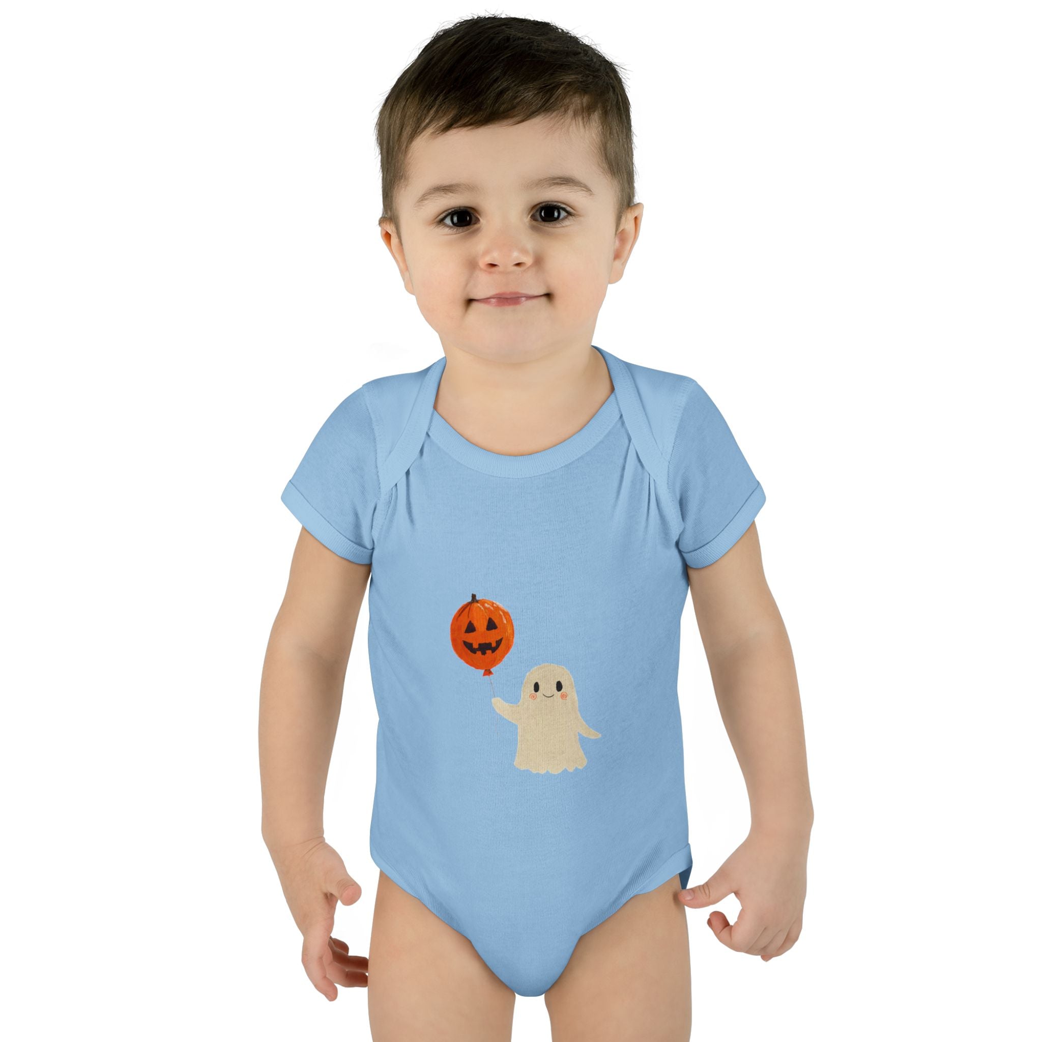 Halloween Baby Bodysuit | Cute Pumpkin Ghost Infant Outfit
