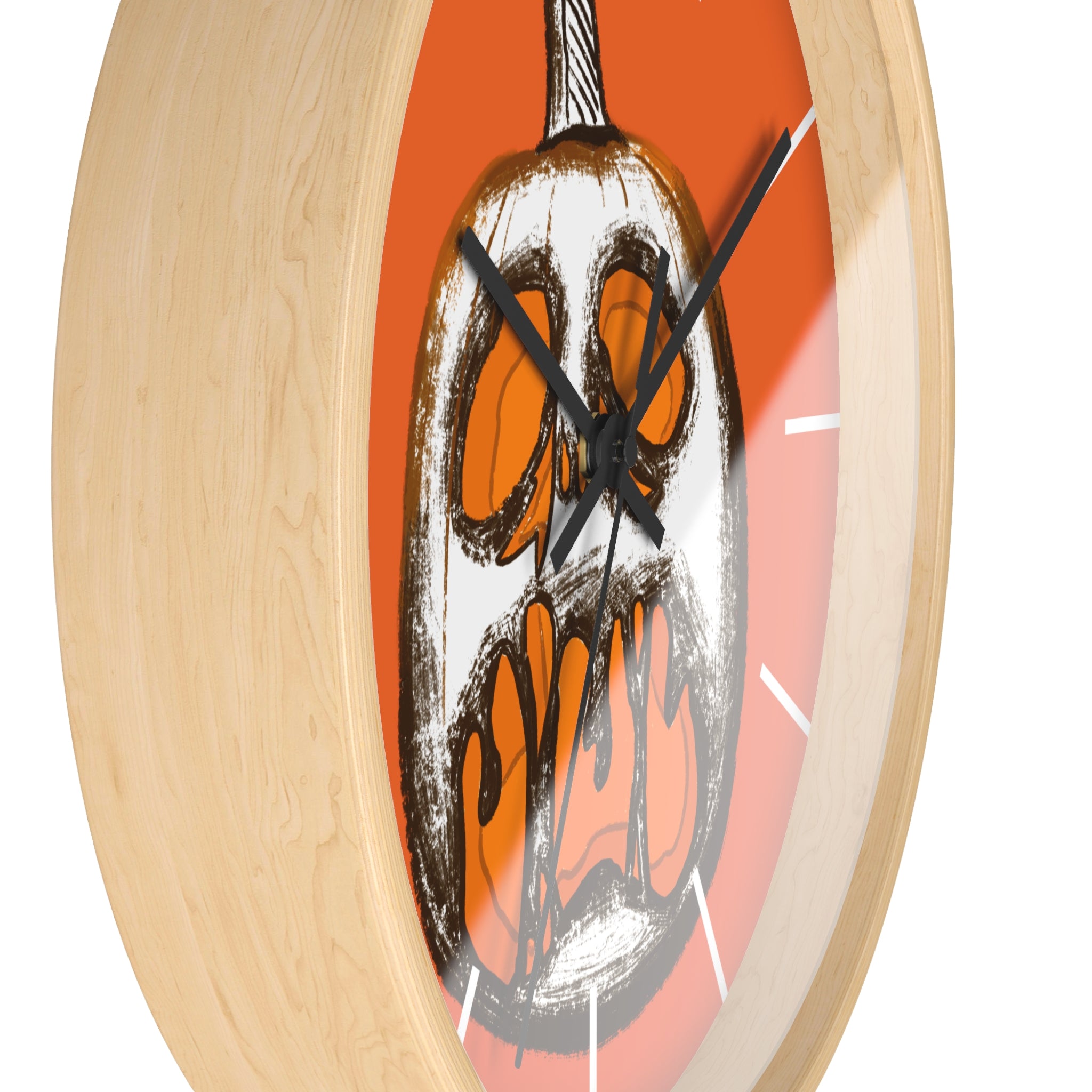 Halloween Pumpkin Wall Clock | Spooky Fall Home Decor