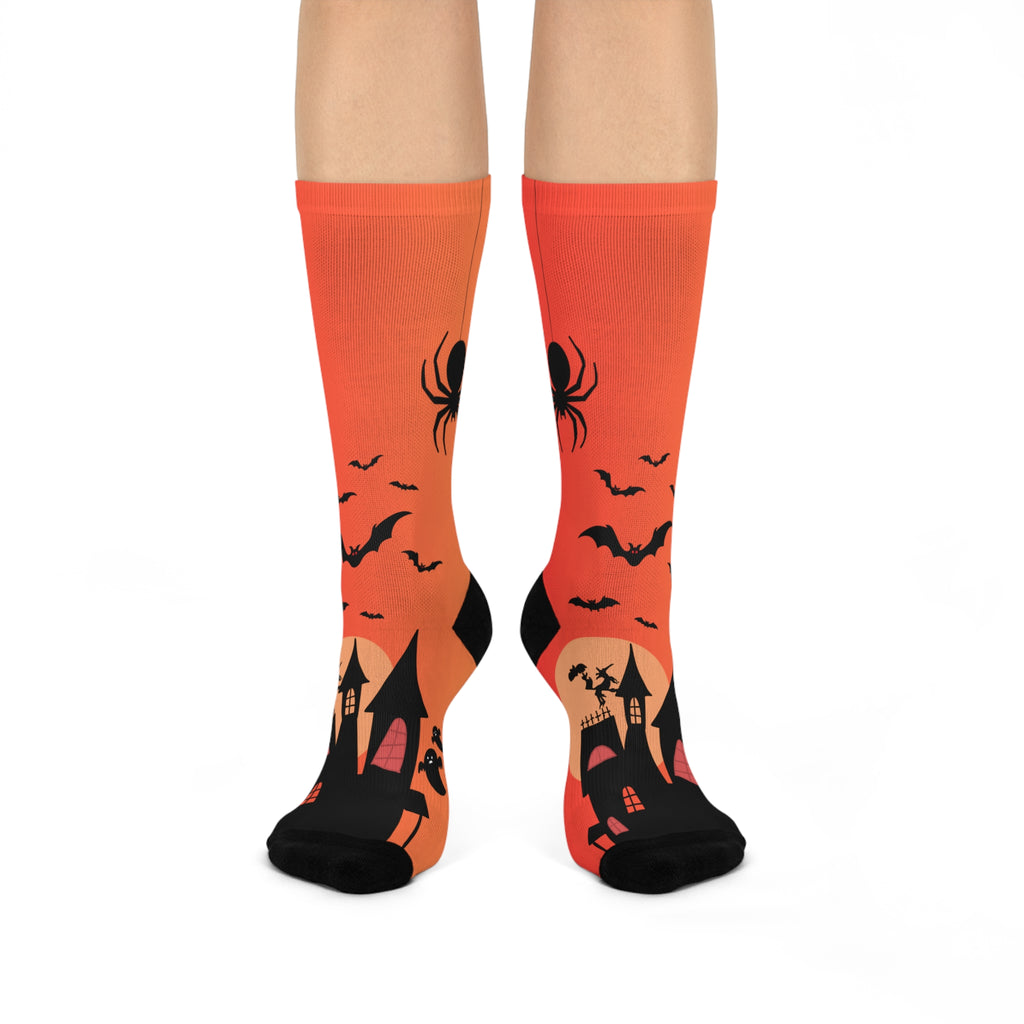 Halloween Spider Socks | Spooky Cushioned Crew Gift