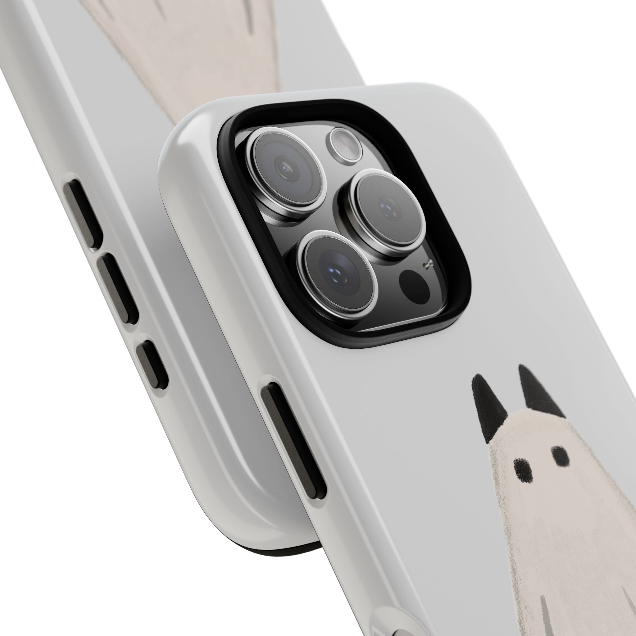 Cute Cat Ghost Phone Case | Halloween Gift for Cat Lovers