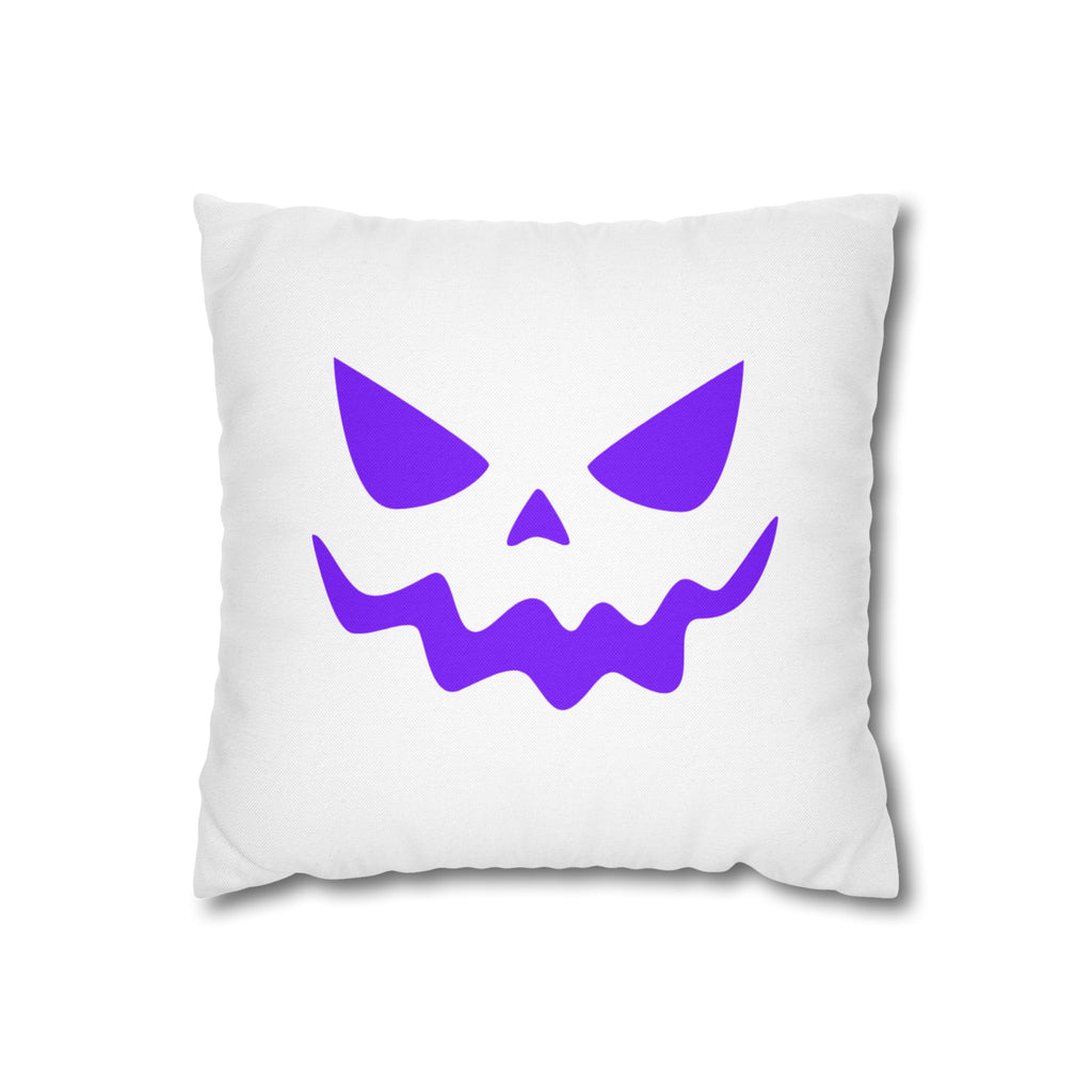 Halloween Pumpkin Pillowcase | Spooky Purple Fall Cushion
