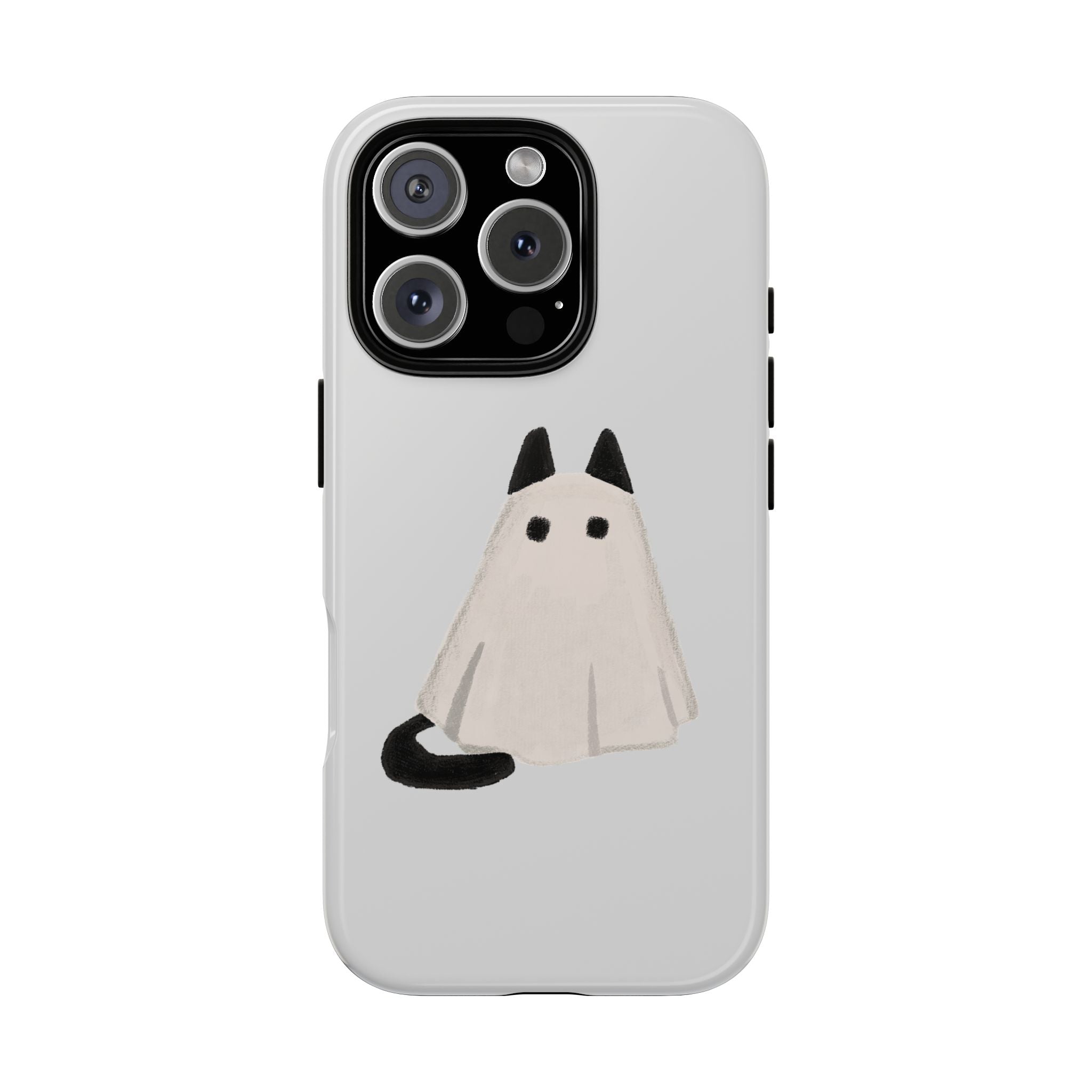 Cute Cat Ghost Phone Case | Halloween Gift for Cat Lovers