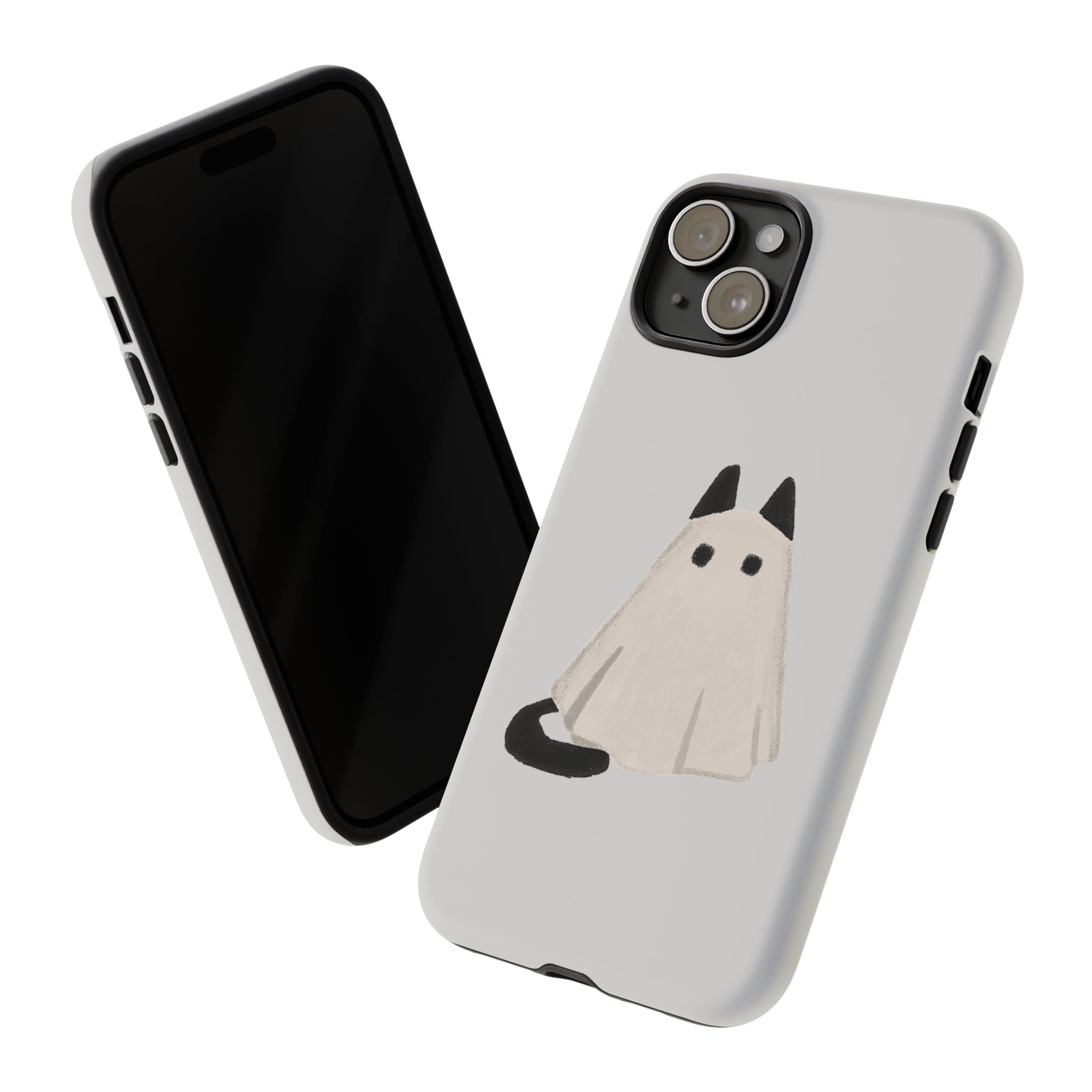 Cute Cat Ghost Phone Case | Halloween Gift for Cat Lovers