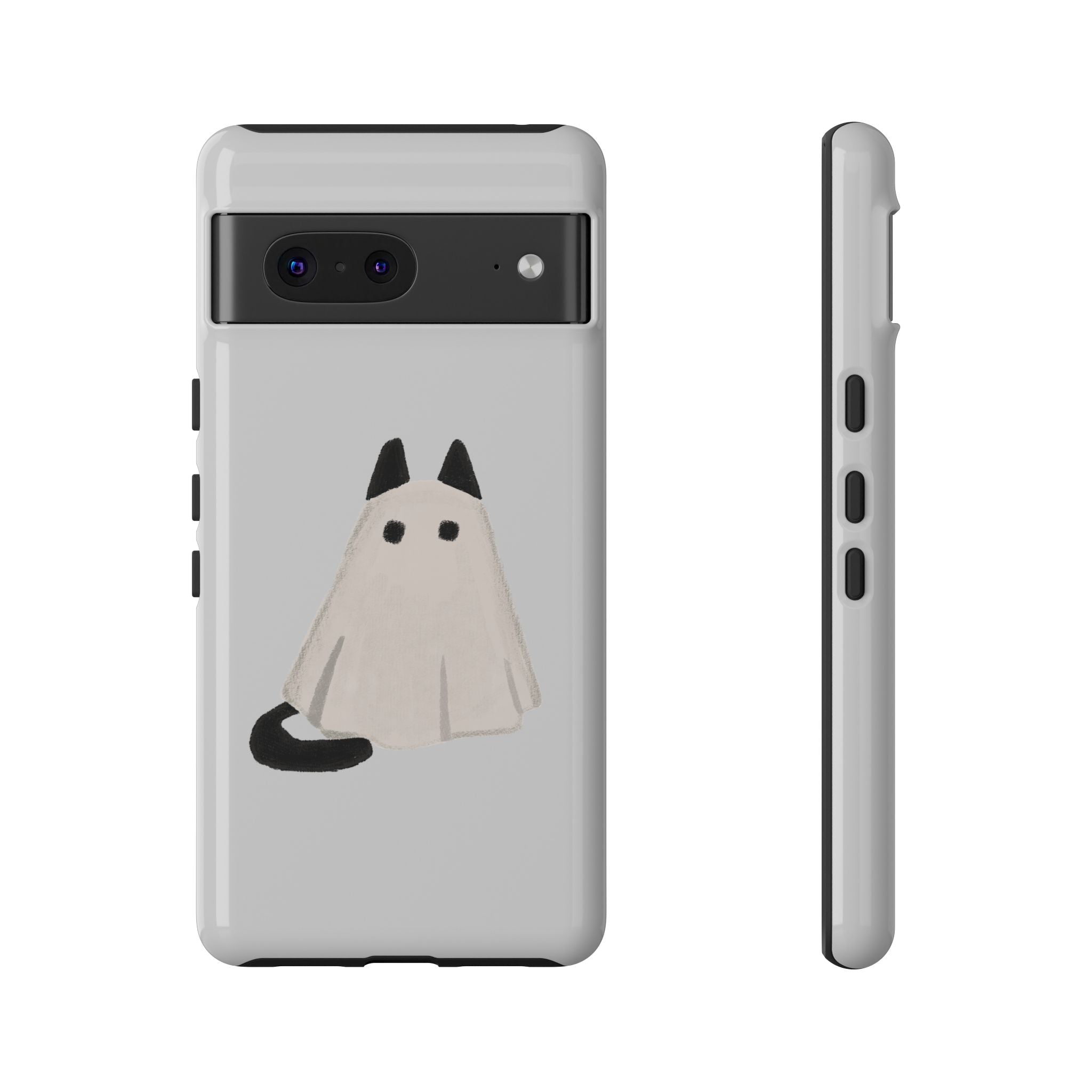 Cute Cat Ghost Phone Case | Halloween Gift for Cat Lovers