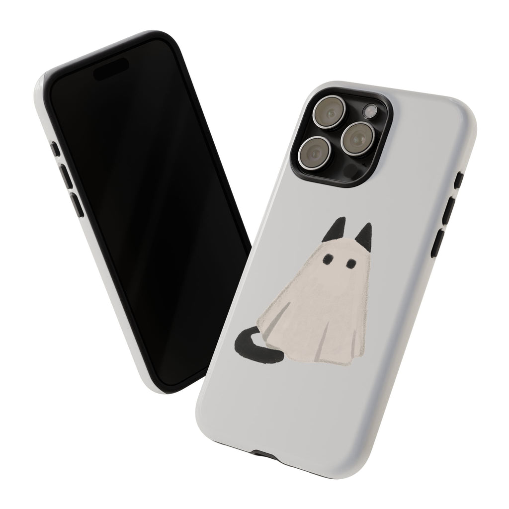 Cute Cat Ghost Phone Case | Halloween Gift for Cat Lovers