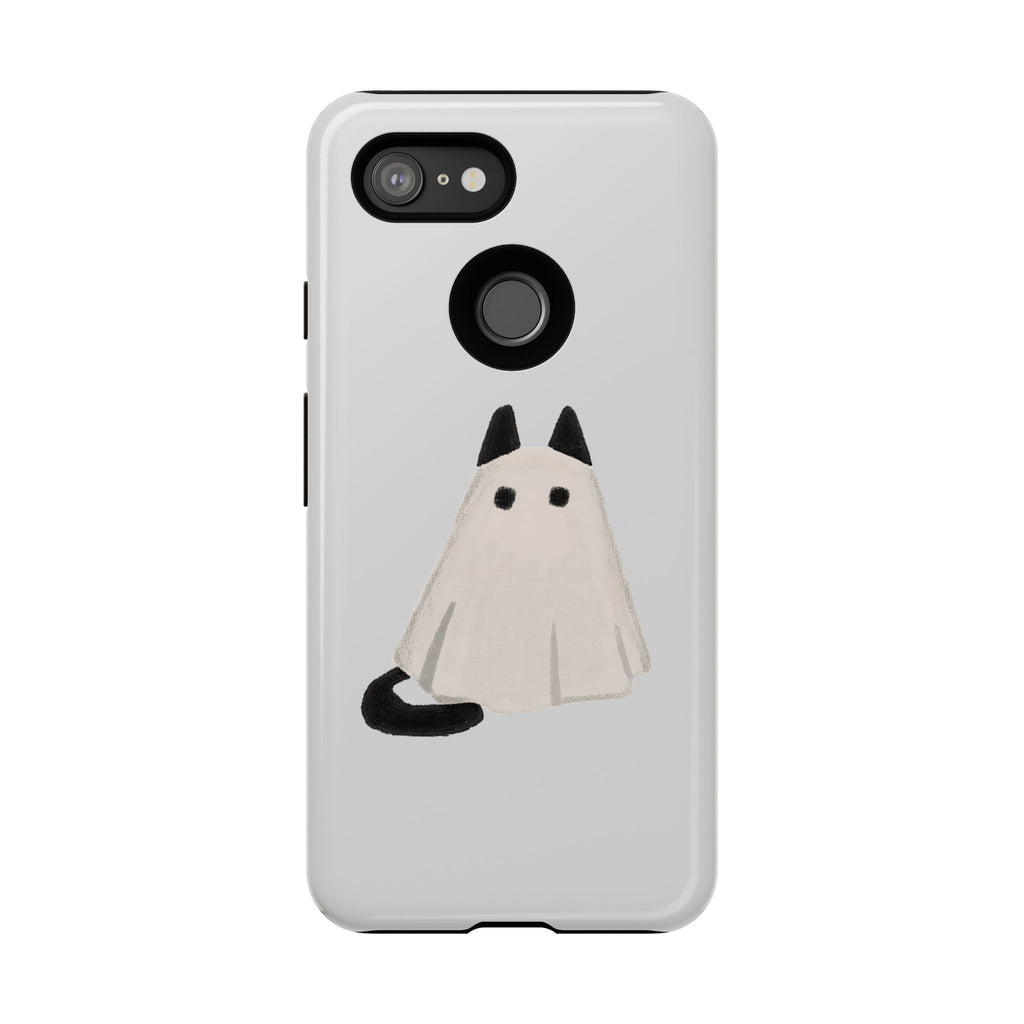 Cute Cat Ghost Phone Case | Halloween Gift for Cat Lovers