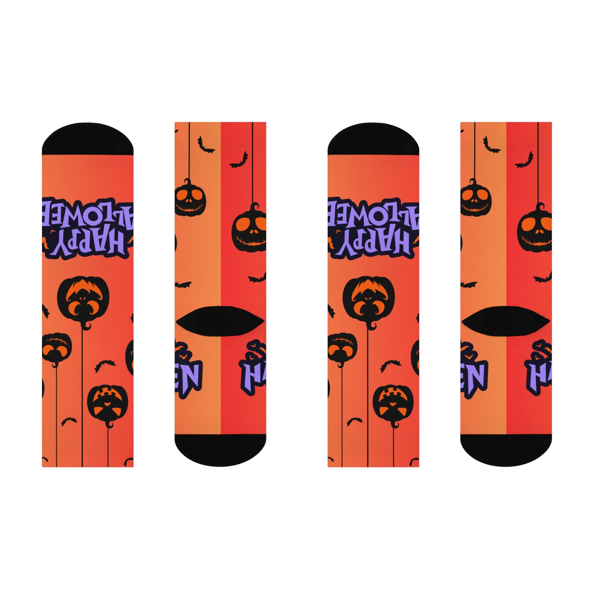 Halloween Crew Socks | Cozy Pumpkin Fall Fashion