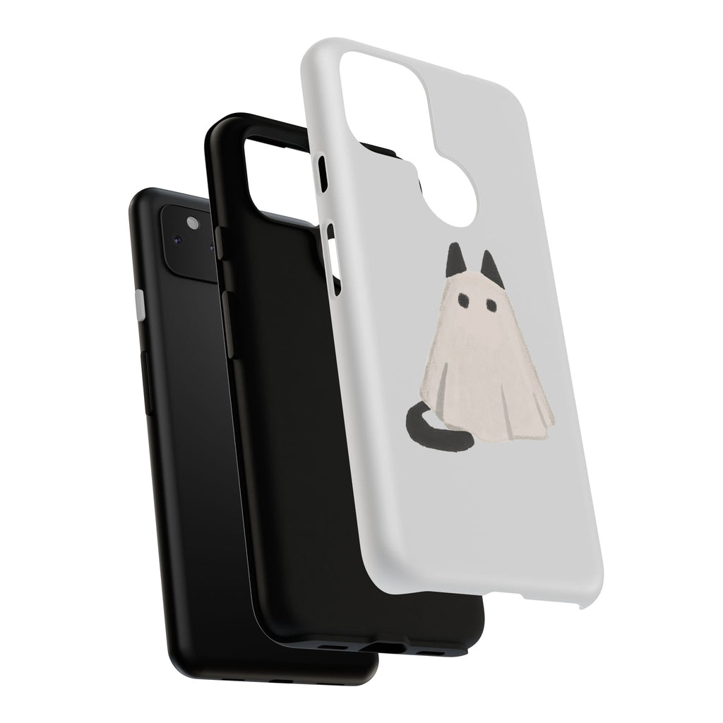 Cute Cat Ghost Phone Case | Halloween Gift for Cat Lovers