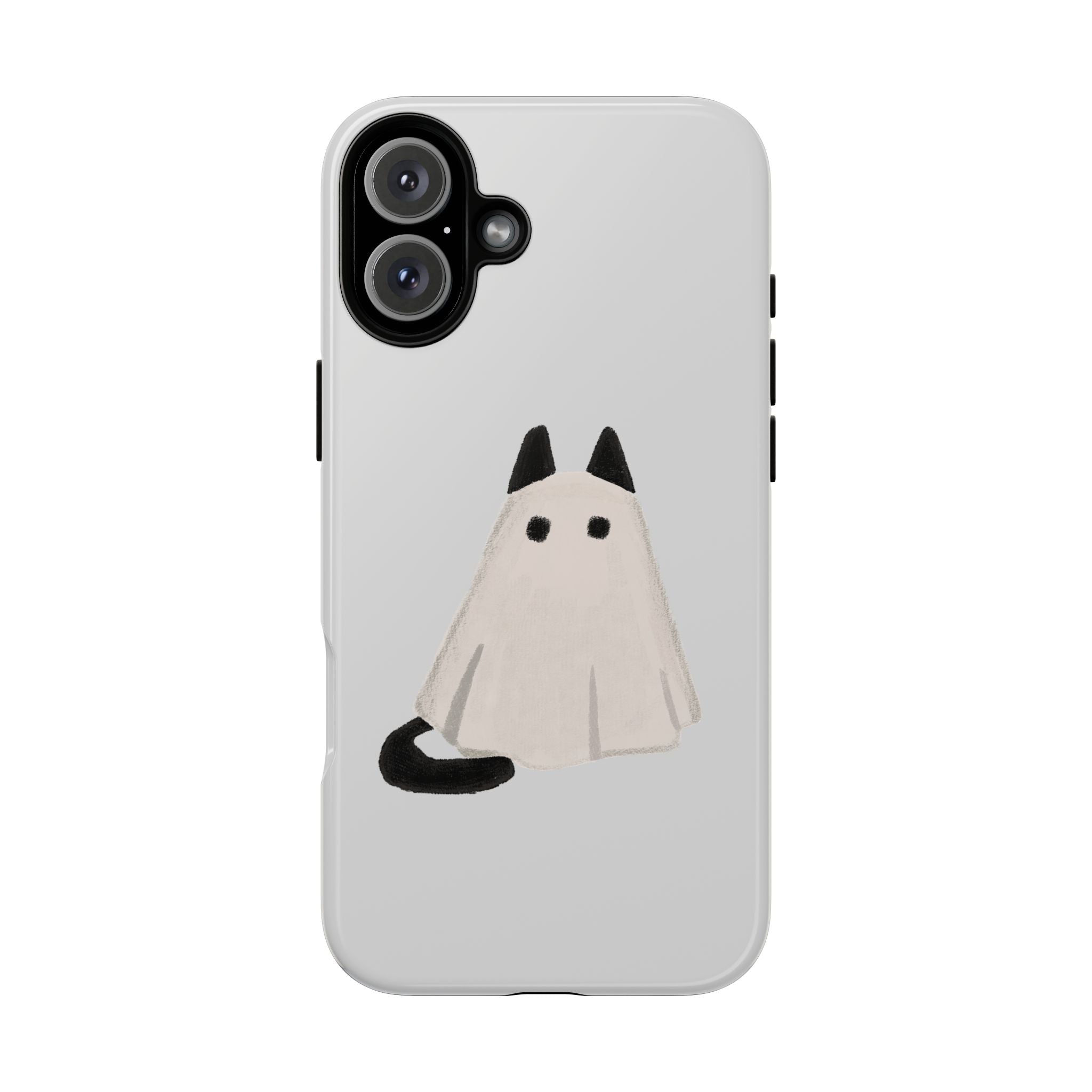 Cute Cat Ghost Phone Case | Halloween Gift for Cat Lovers