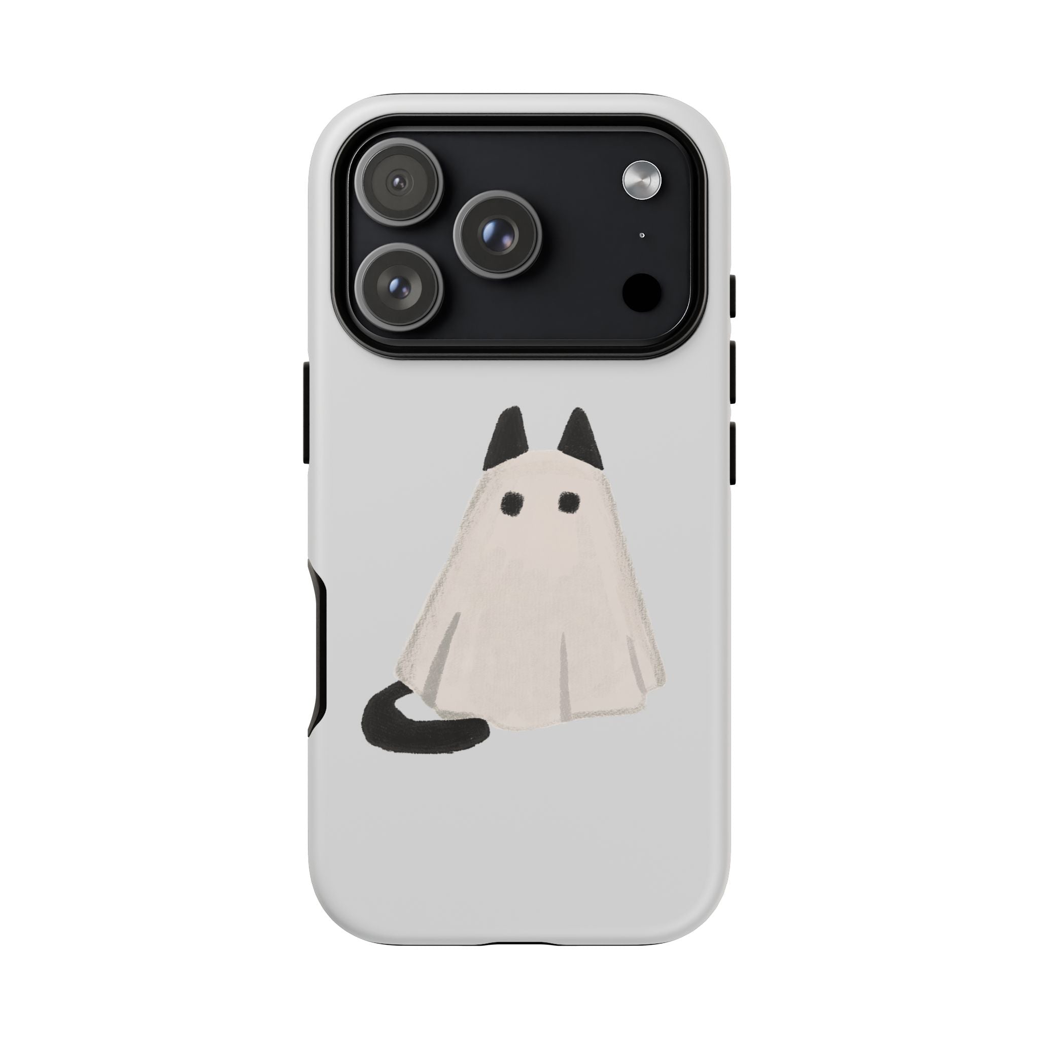 Cute Cat Ghost Phone Case | Halloween Gift for Cat Lovers
