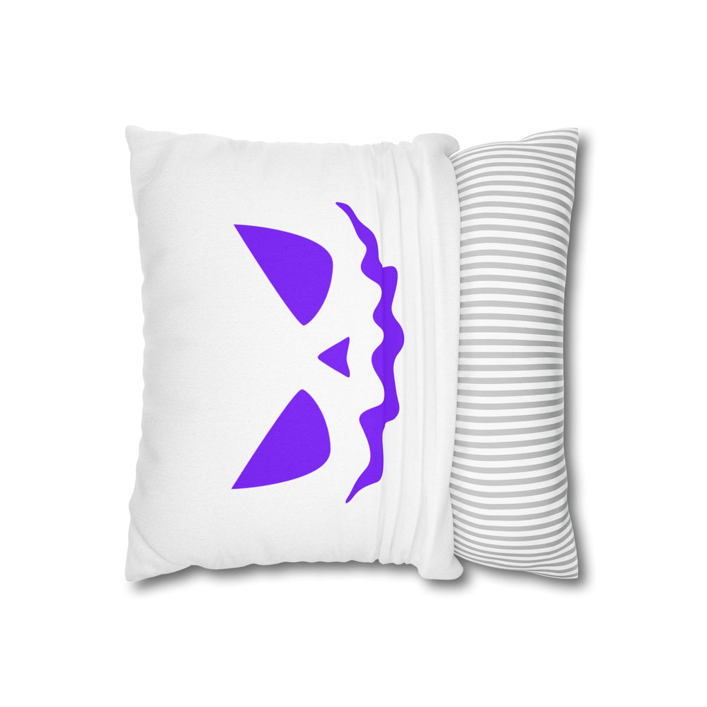 Halloween Pumpkin Pillowcase | Spooky Purple Fall Cushion