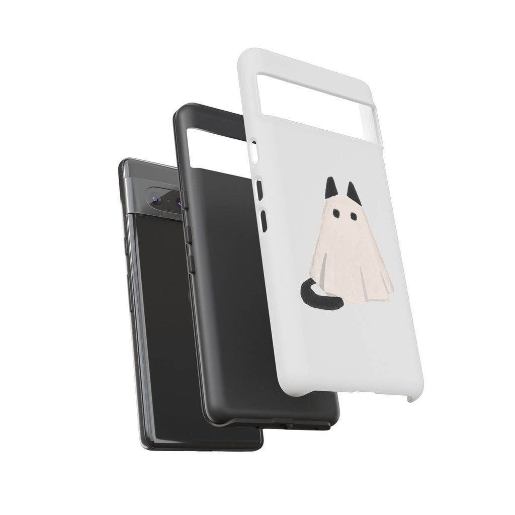 Cute Cat Ghost Phone Case | Halloween Gift for Cat Lovers