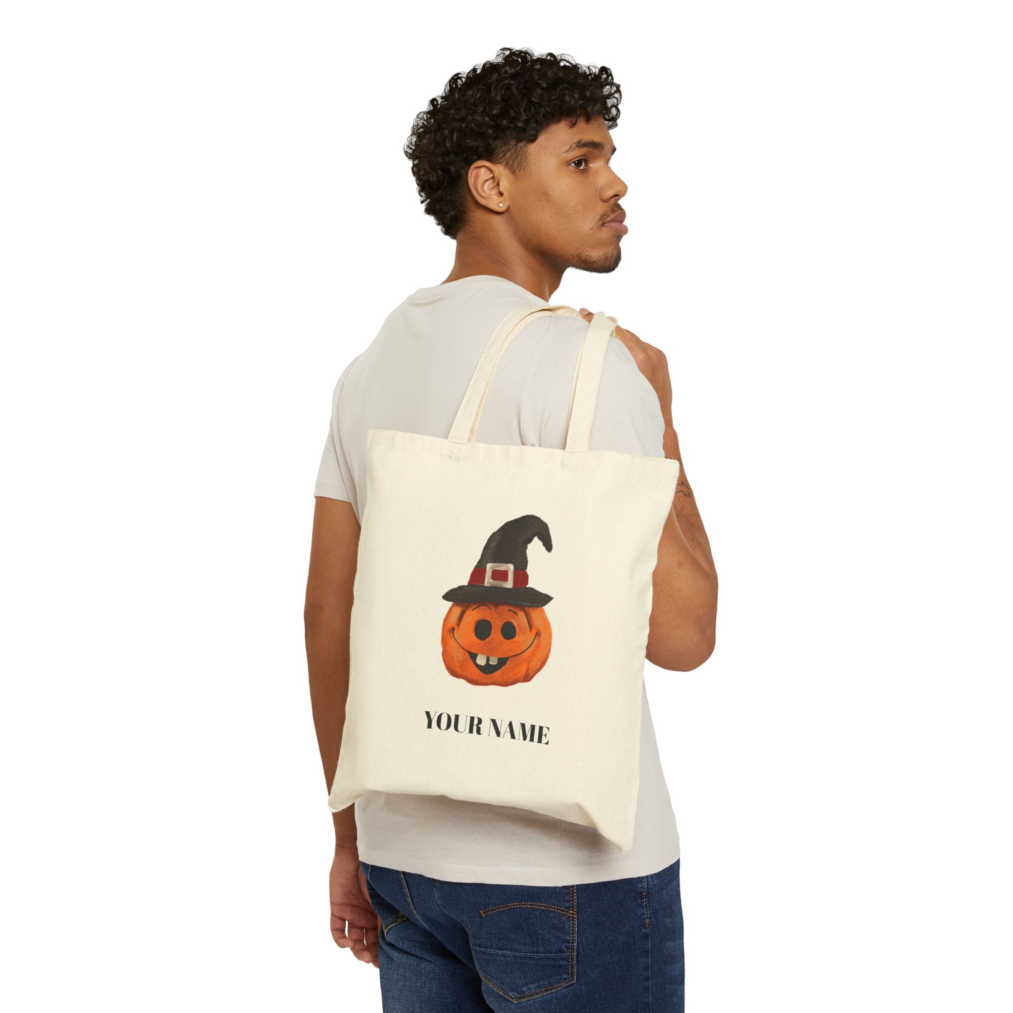 Personalized Halloween Tote Bag | Custom Trick-or-Treat Eco Bag