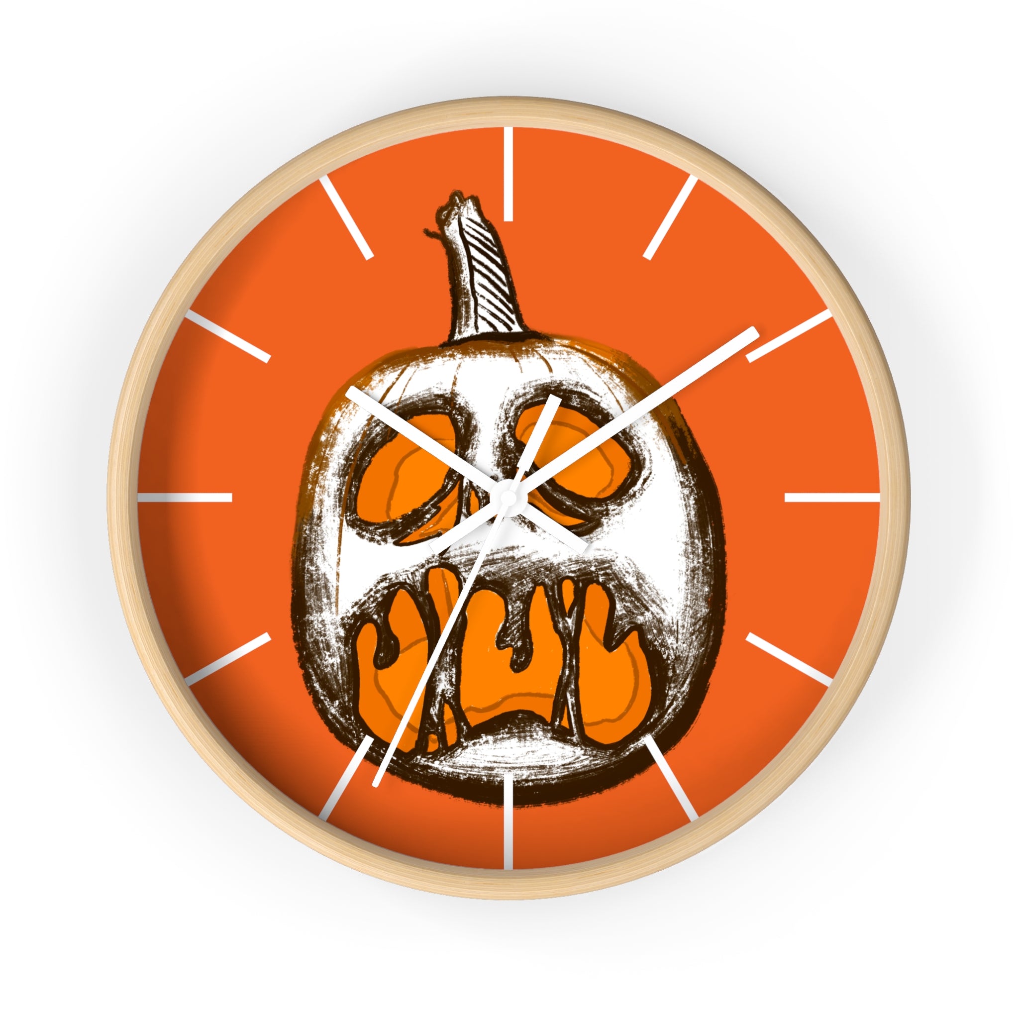 Halloween Pumpkin Wall Clock | Spooky Fall Home Decor