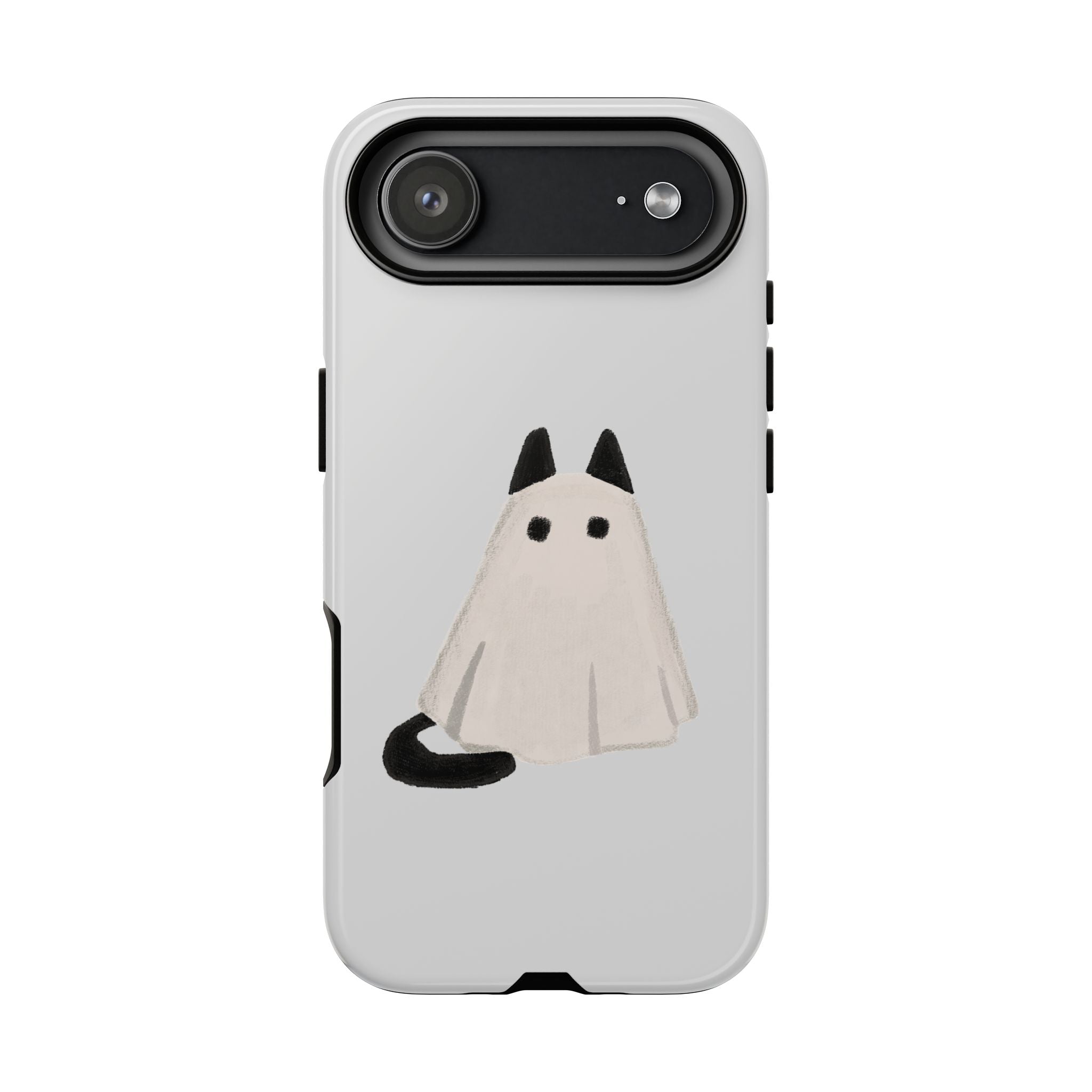 Cute Cat Ghost Phone Case | Halloween Gift for Cat Lovers