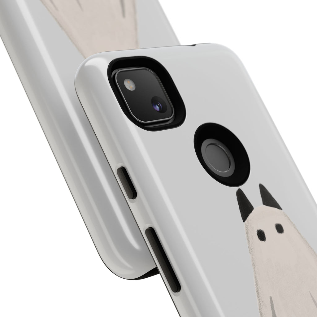 Cute Cat Ghost Phone Case | Halloween Gift for Cat Lovers