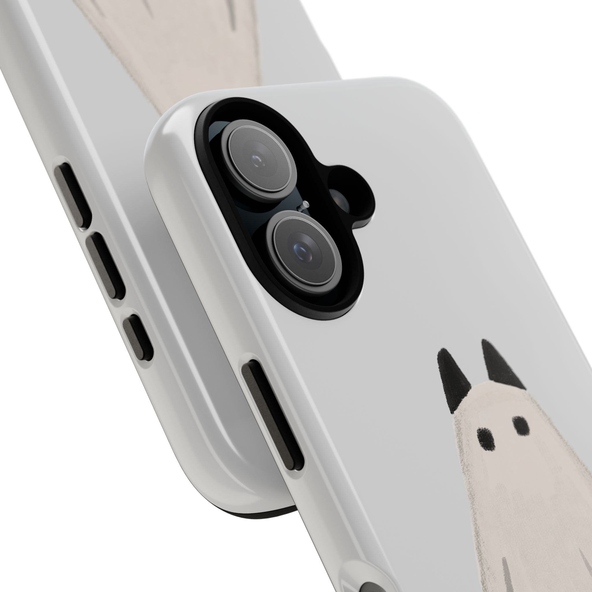 Cute Cat Ghost Phone Case | Halloween Gift for Cat Lovers