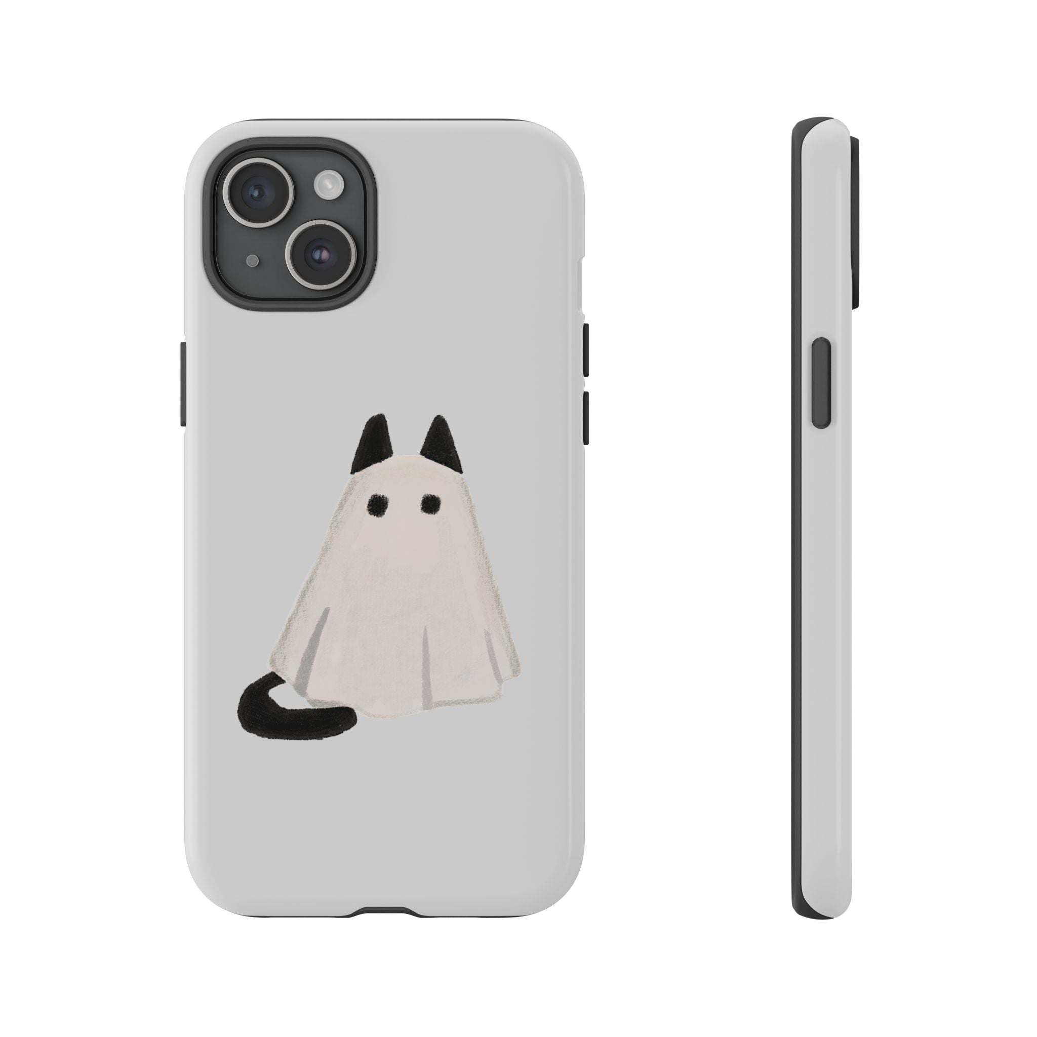Cute Cat Ghost Phone Case | Halloween Gift for Cat Lovers