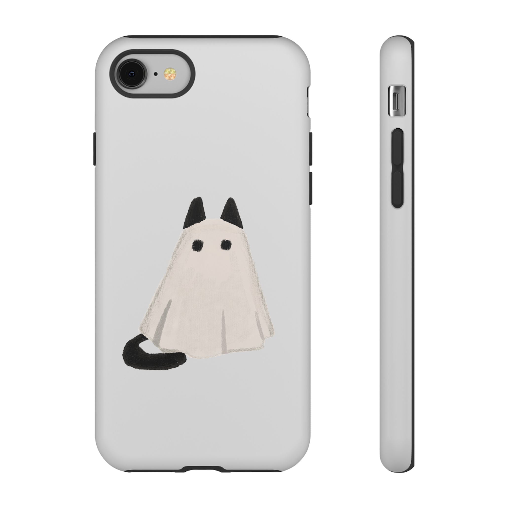 Cute Cat Ghost Phone Case | Halloween Gift for Cat Lovers