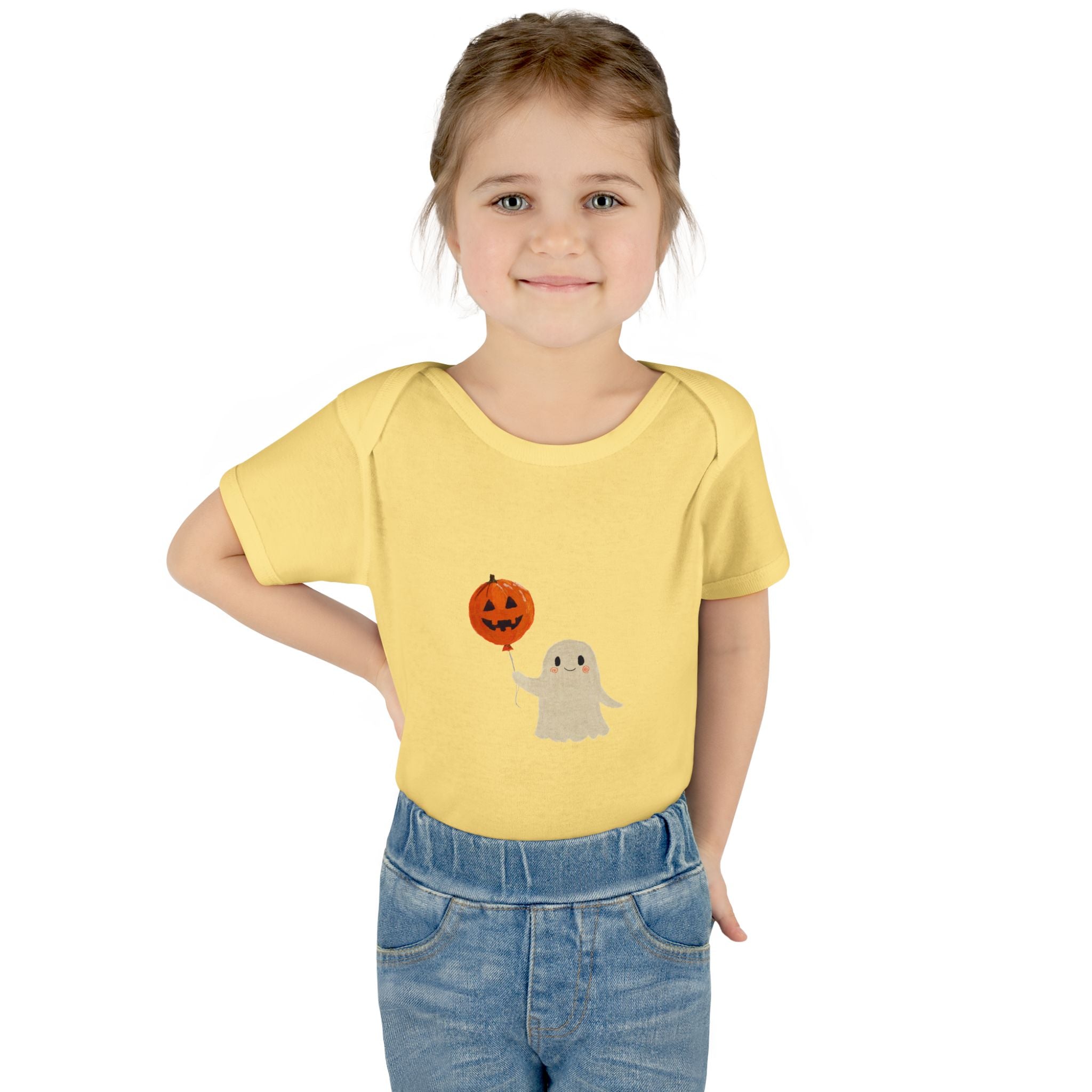 Halloween Baby Bodysuit | Cute Pumpkin Ghost Infant Outfit