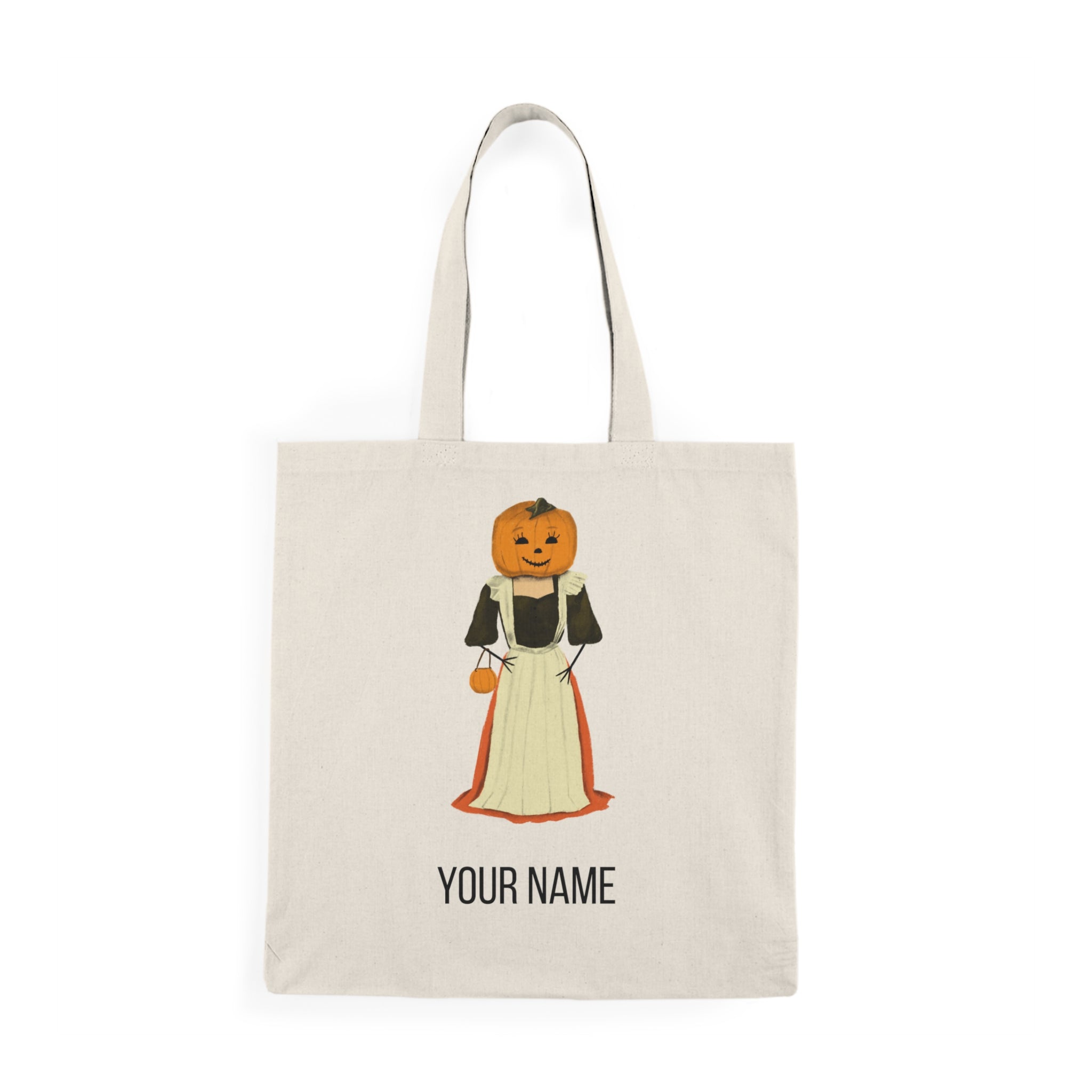 Halloween Pumpkin Tote Bag | Personalized Trick-or-Treat Bag