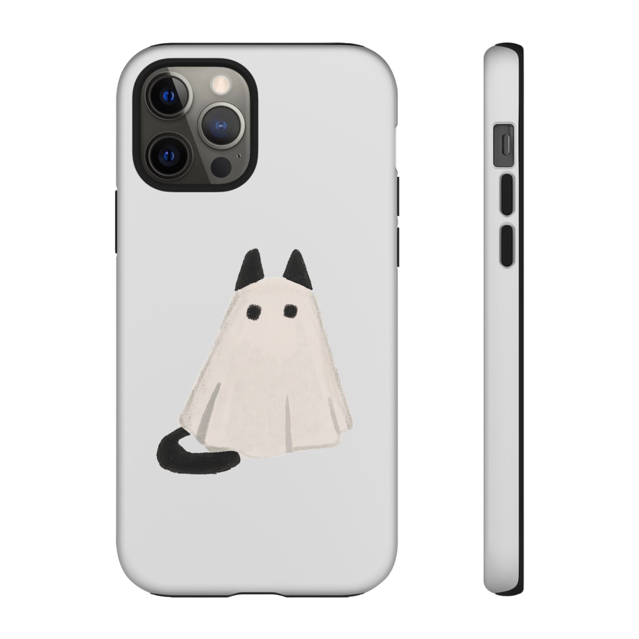 Cute Cat Ghost Phone Case | Halloween Gift for Cat Lovers