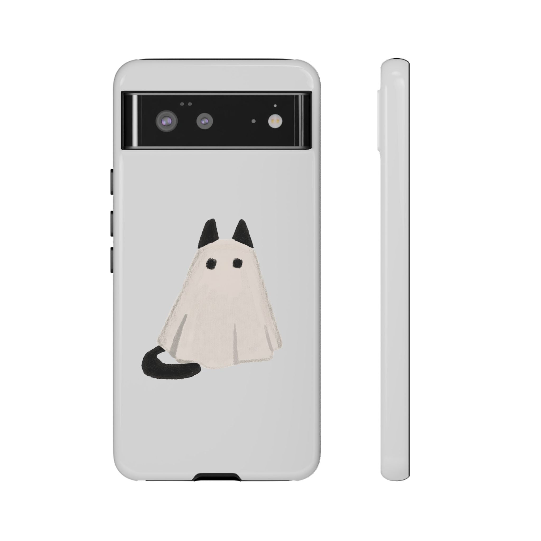 Cute Cat Ghost Phone Case | Halloween Gift for Cat Lovers