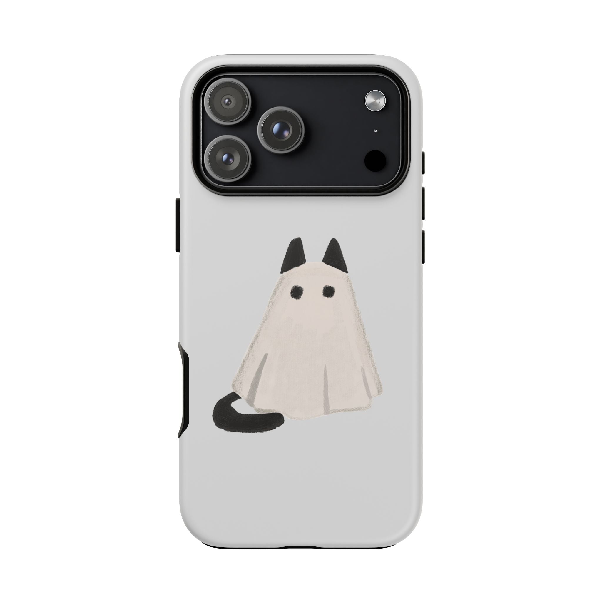 Cute Cat Ghost Phone Case | Halloween Gift for Cat Lovers