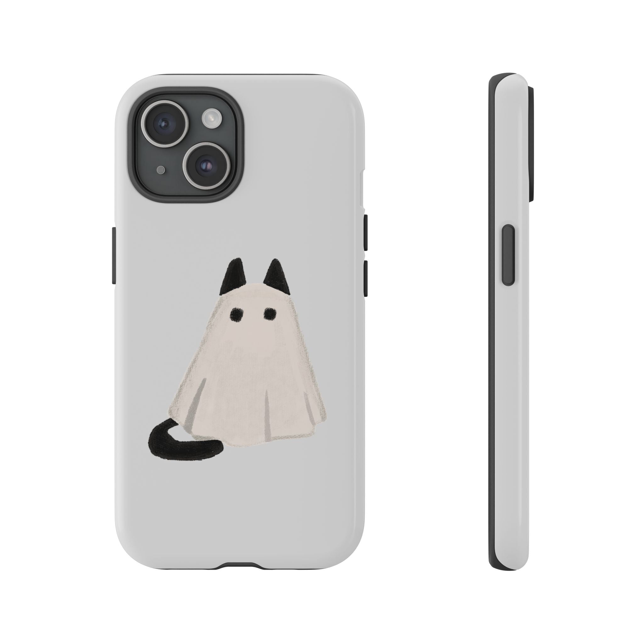 Cute Cat Ghost Phone Case | Halloween Gift for Cat Lovers