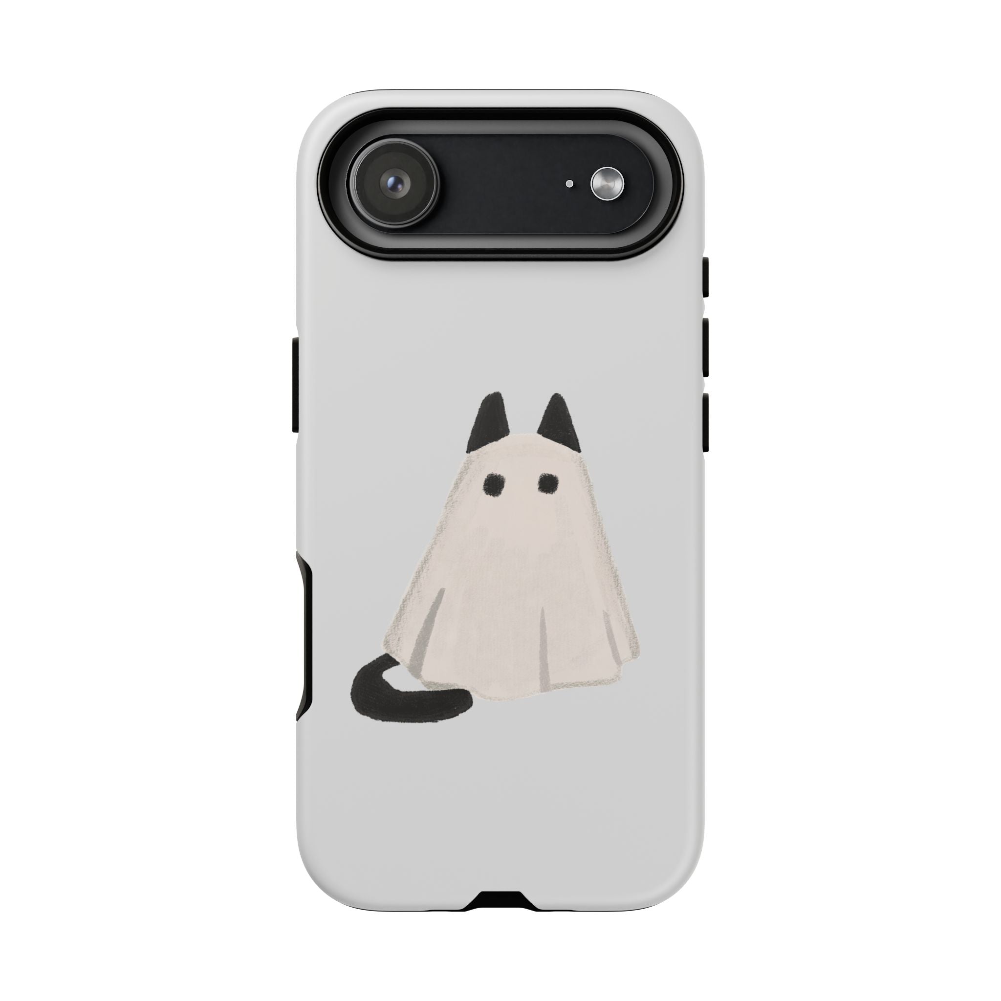 Cute Cat Ghost Phone Case | Halloween Gift for Cat Lovers