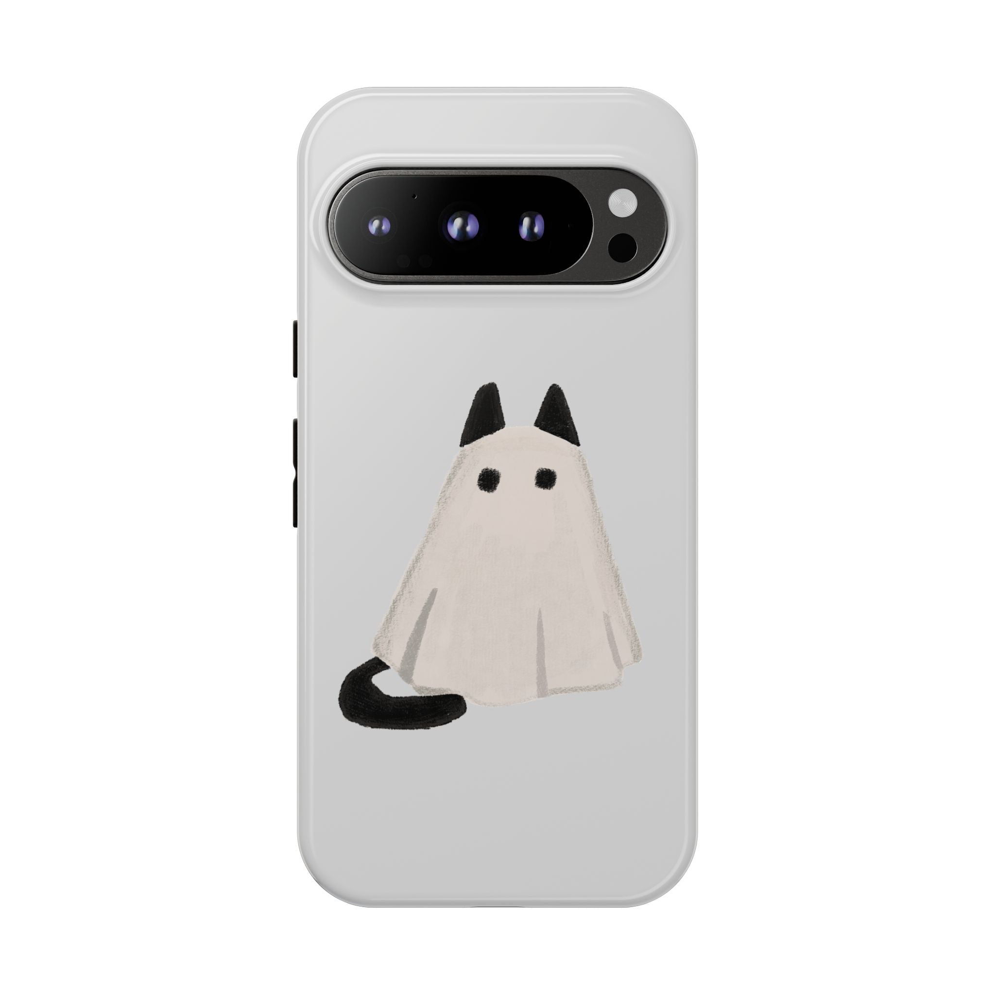 Cute Cat Ghost Phone Case | Halloween Gift for Cat Lovers