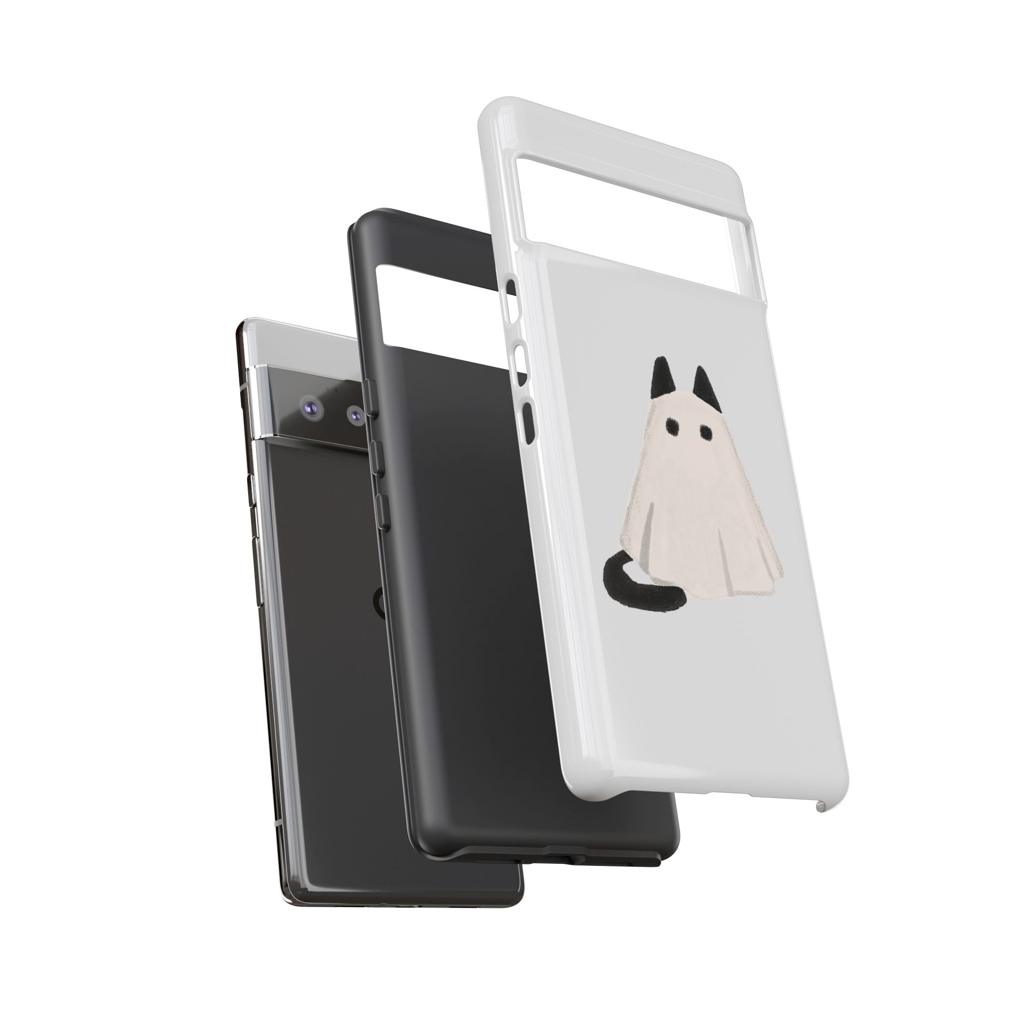 Cute Cat Ghost Phone Case | Halloween Gift for Cat Lovers