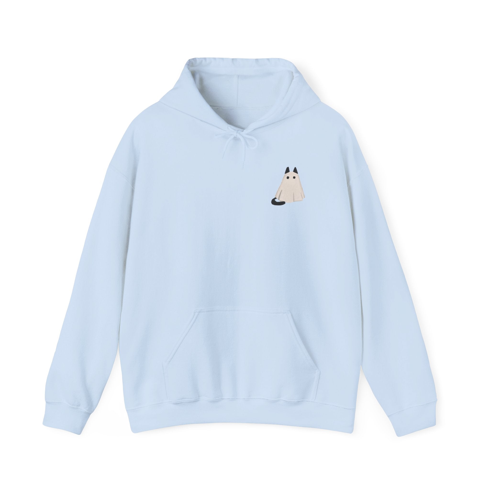 Cute Cat Ghost Hoodie | Unisex Halloween Sweatshirt