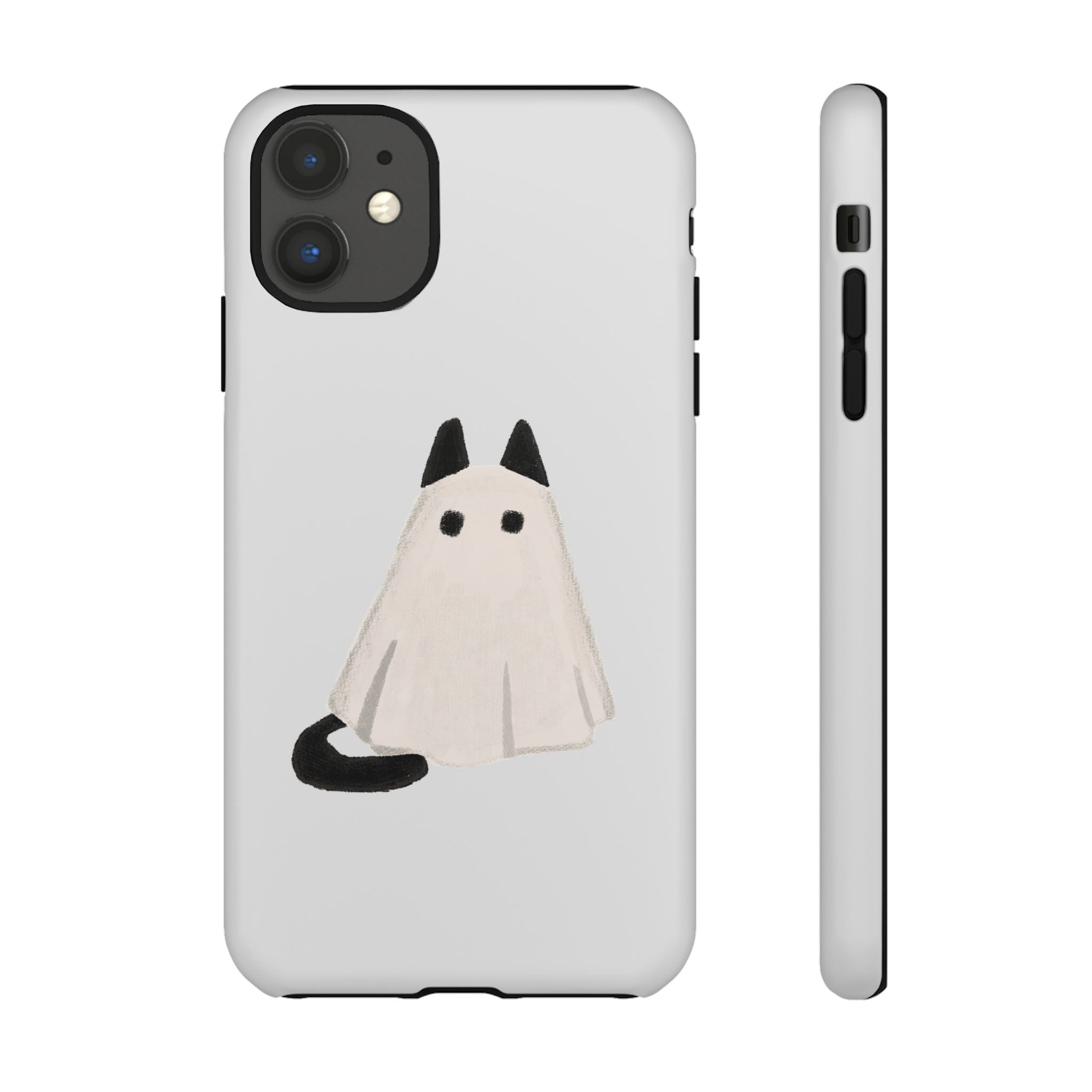 Cute Cat Ghost Phone Case | Halloween Gift for Cat Lovers