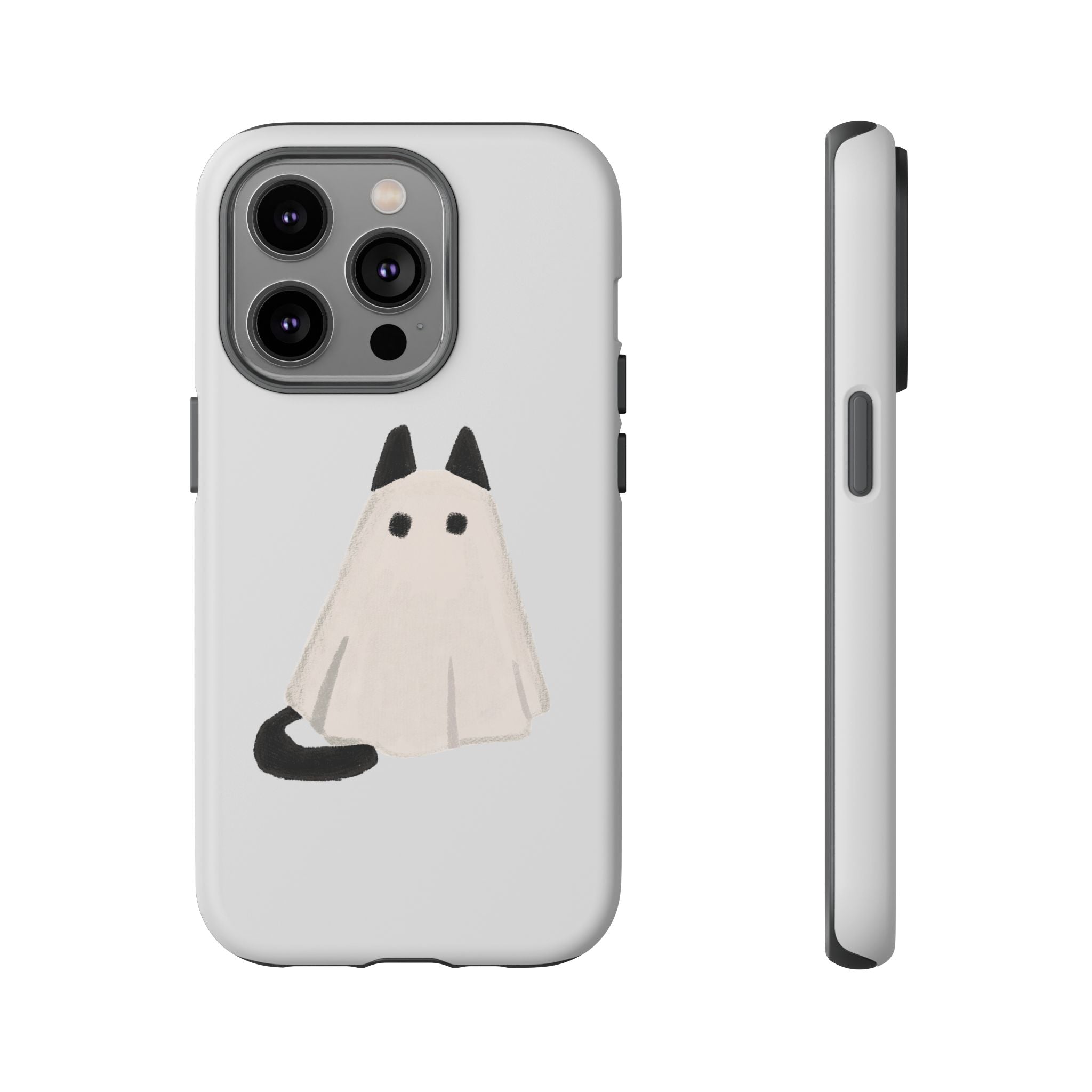 Cute Cat Ghost Phone Case | Halloween Gift for Cat Lovers