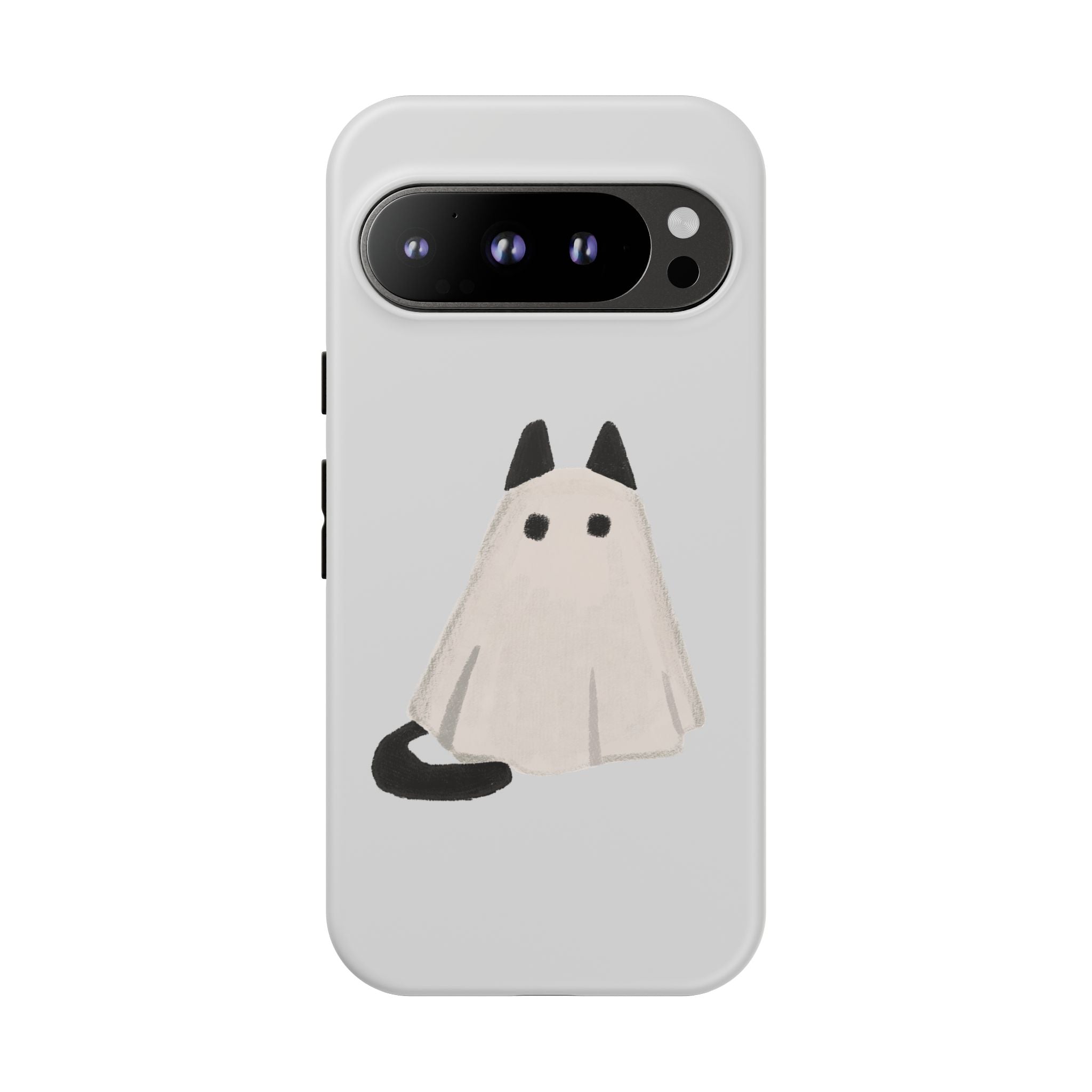 Cute Cat Ghost Phone Case | Halloween Gift for Cat Lovers