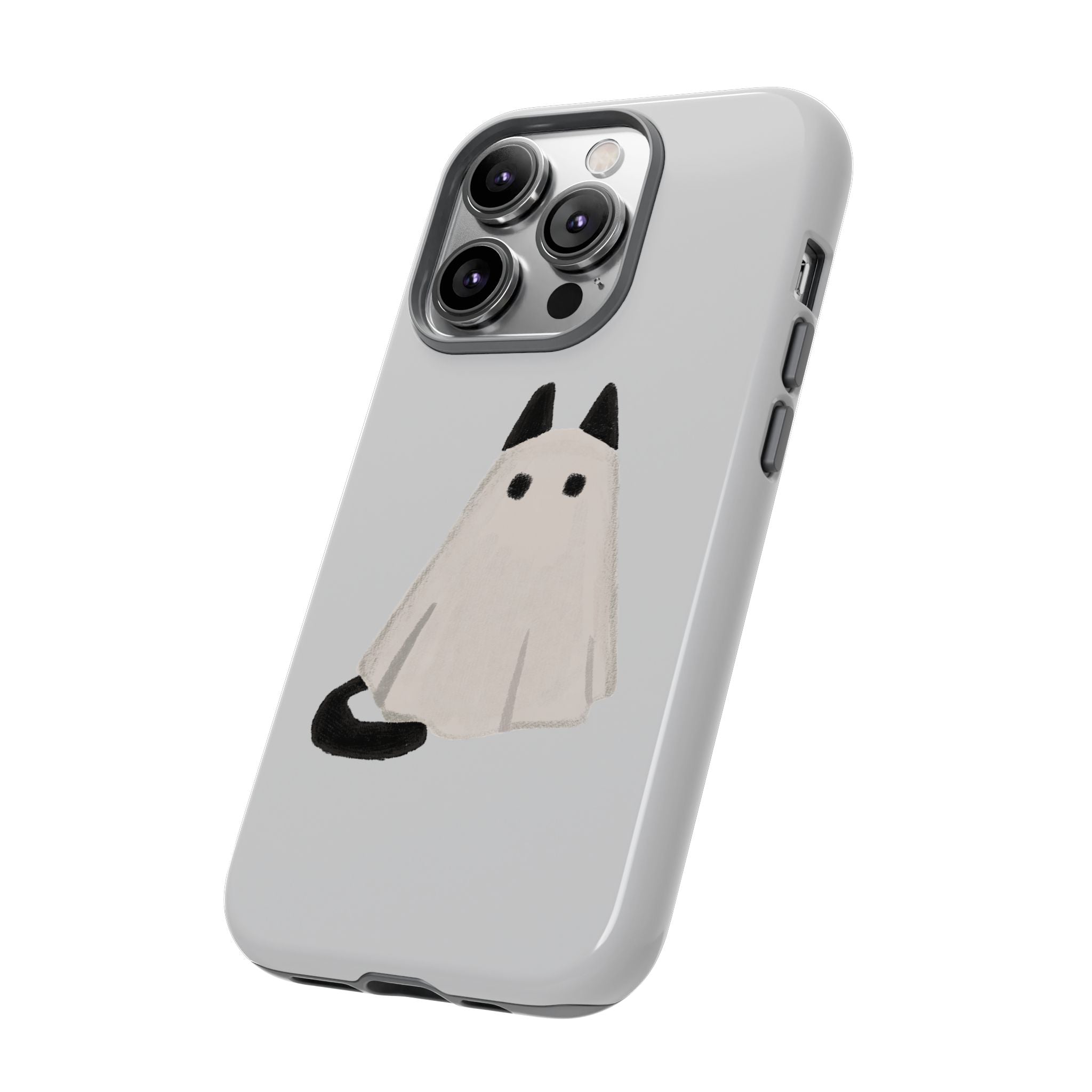 Cute Cat Ghost Phone Case | Halloween Gift for Cat Lovers
