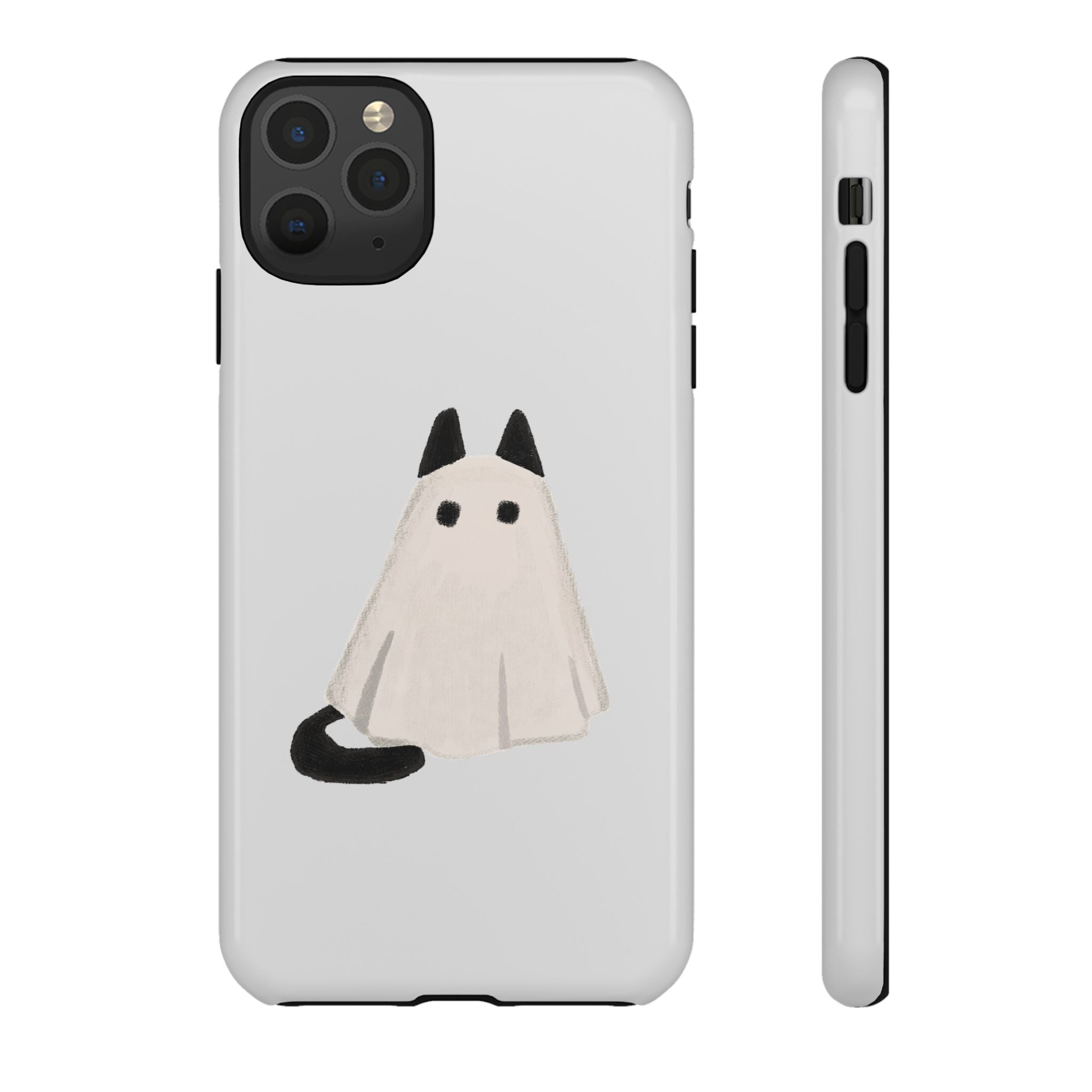 Cute Cat Ghost Phone Case | Halloween Gift for Cat Lovers